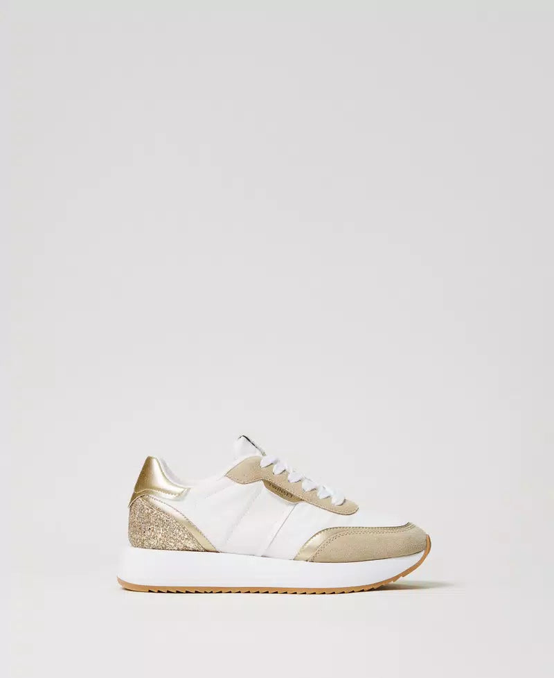 Sneakers running con glitter