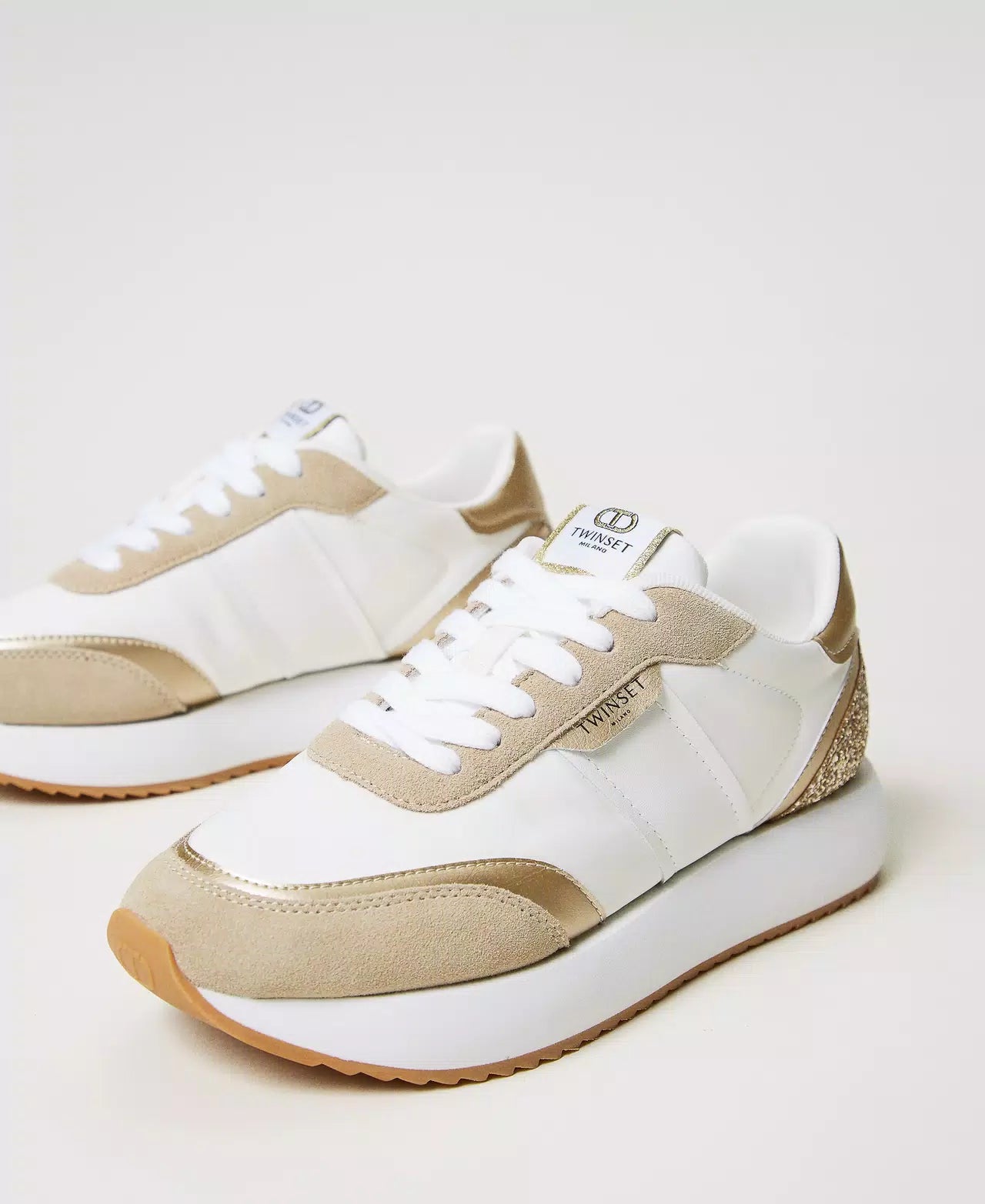 Sneakers running con glitter