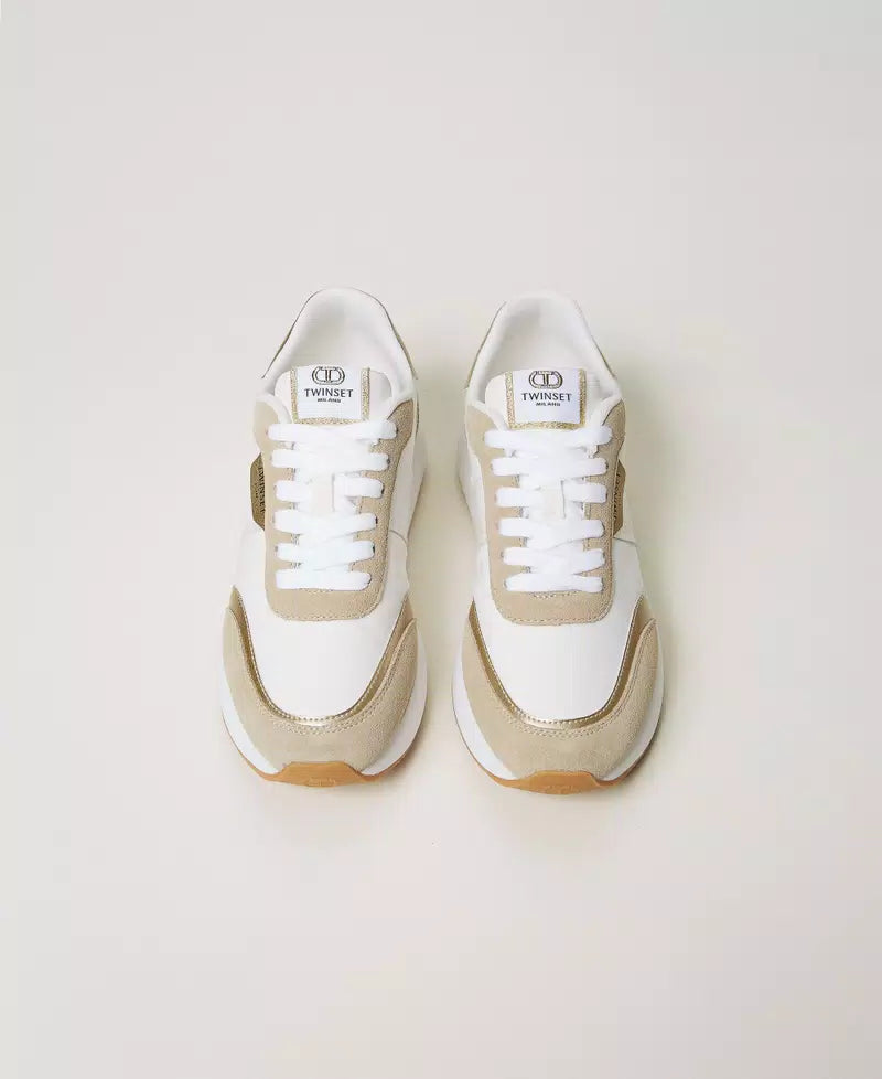 Sneakers running con glitter