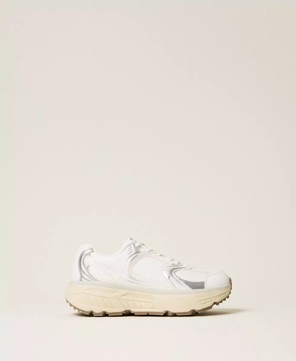 Sneakers running Fessura Argento