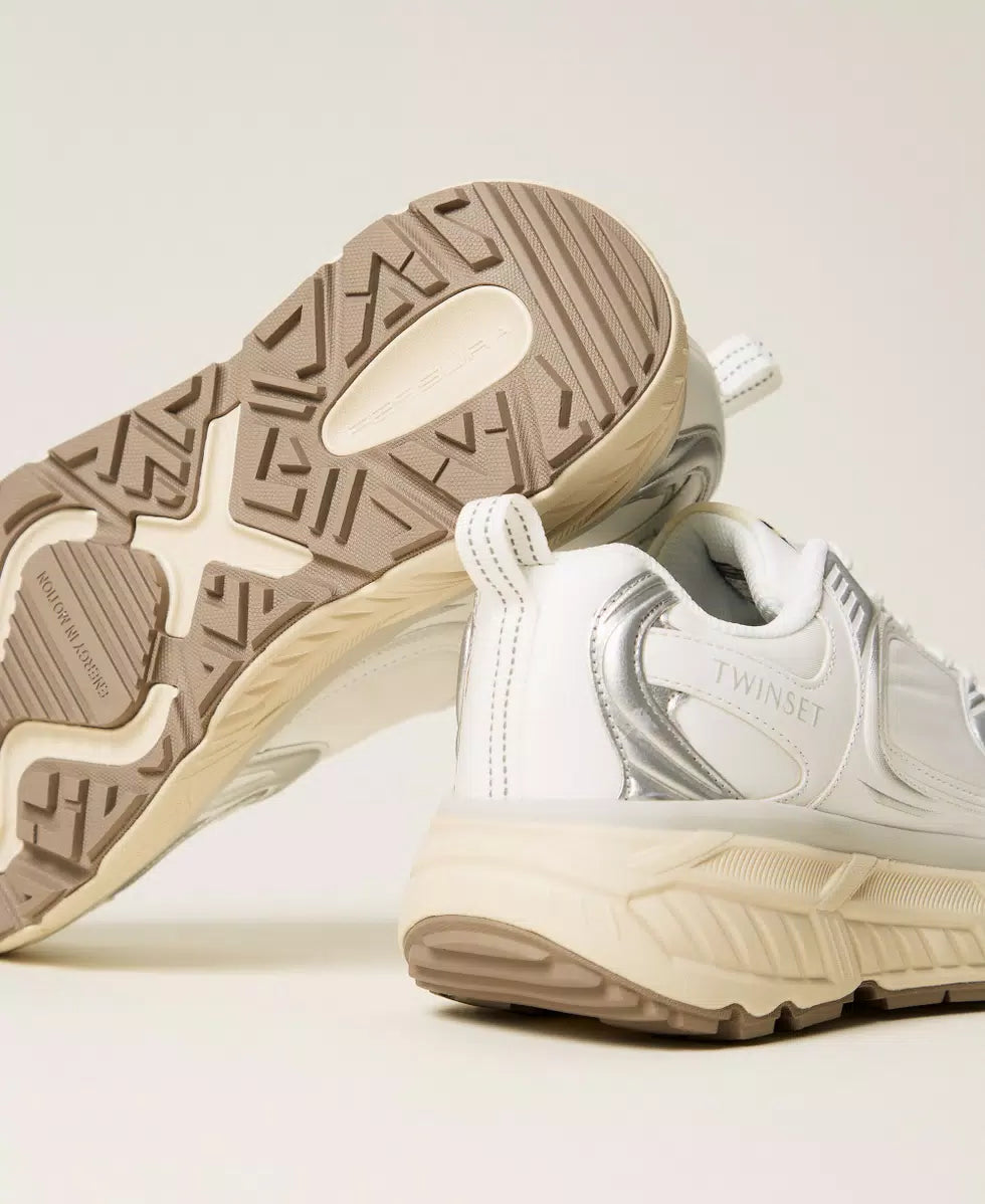 Sneakers running Fessura Argento