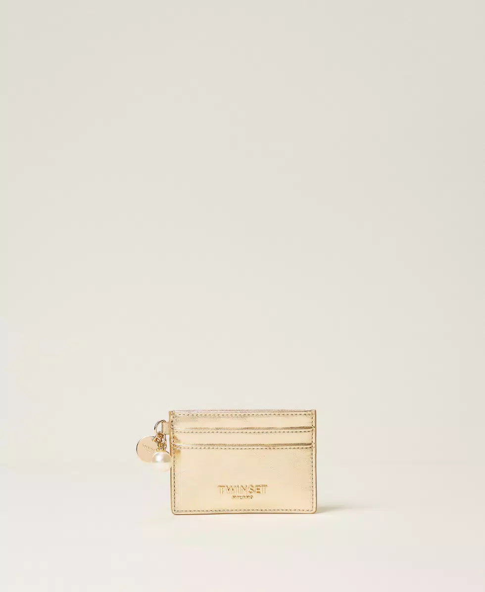 Portacarte laminato con charms