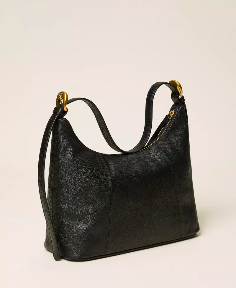 Borsa hobo regolabile in pelle