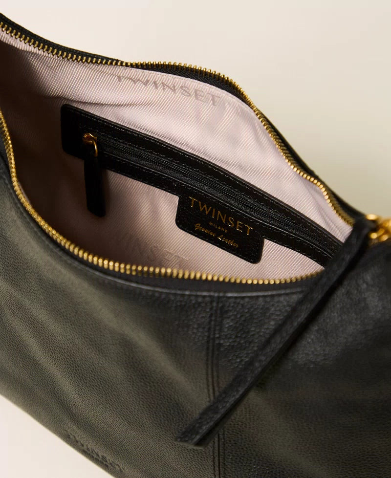 Borsa hobo regolabile in pelle