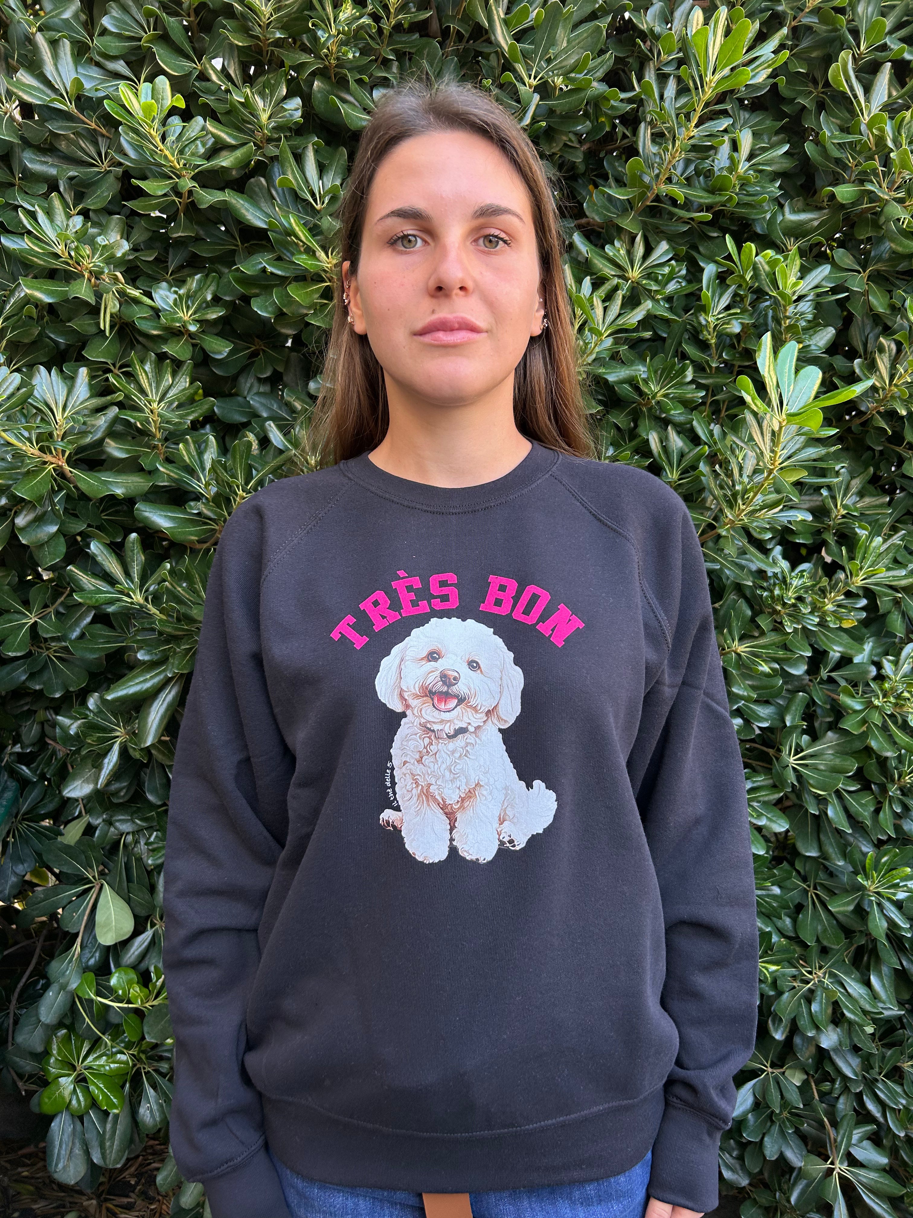 Felpa barboncino nera