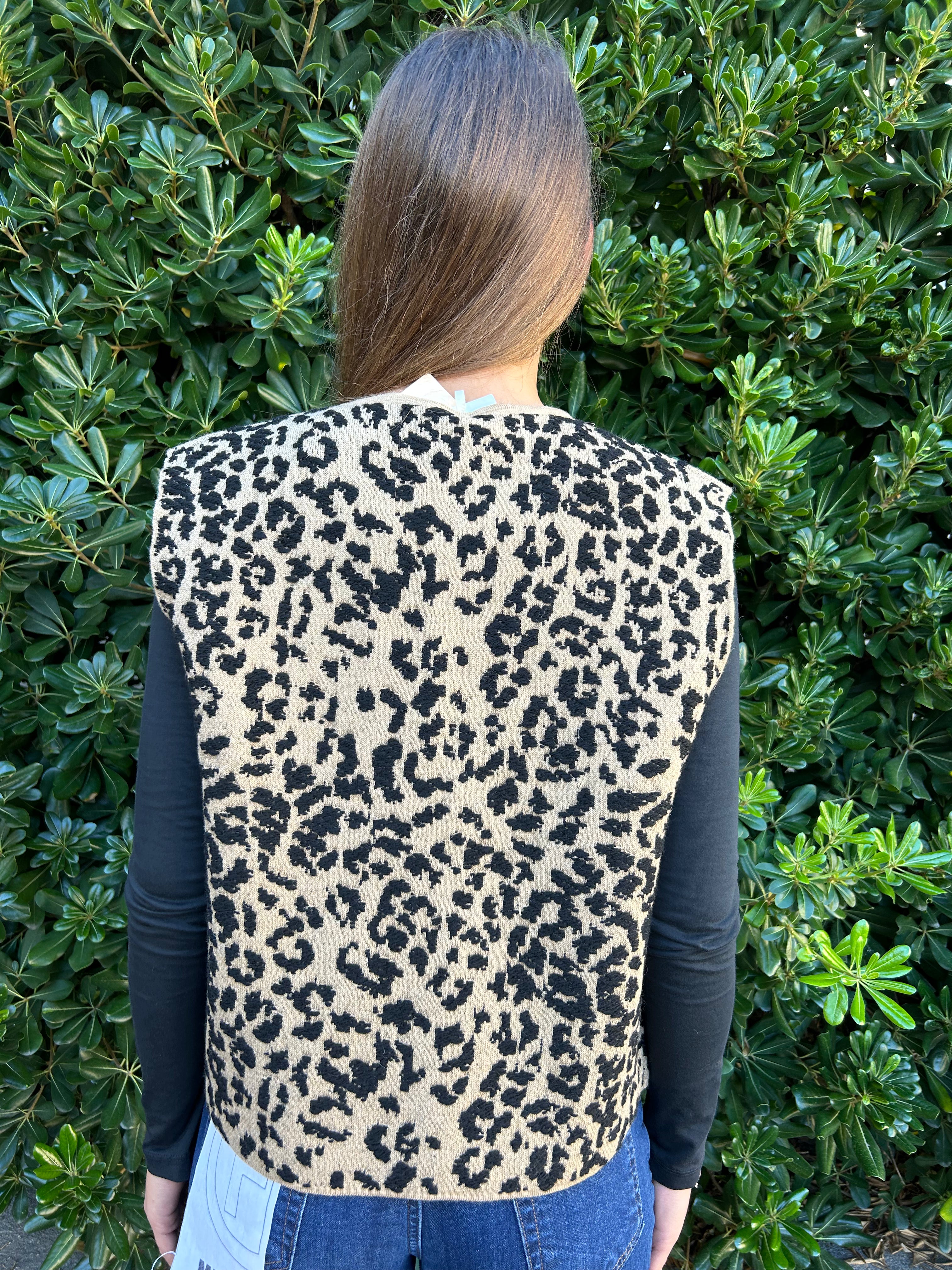 Gilet stampa maculata