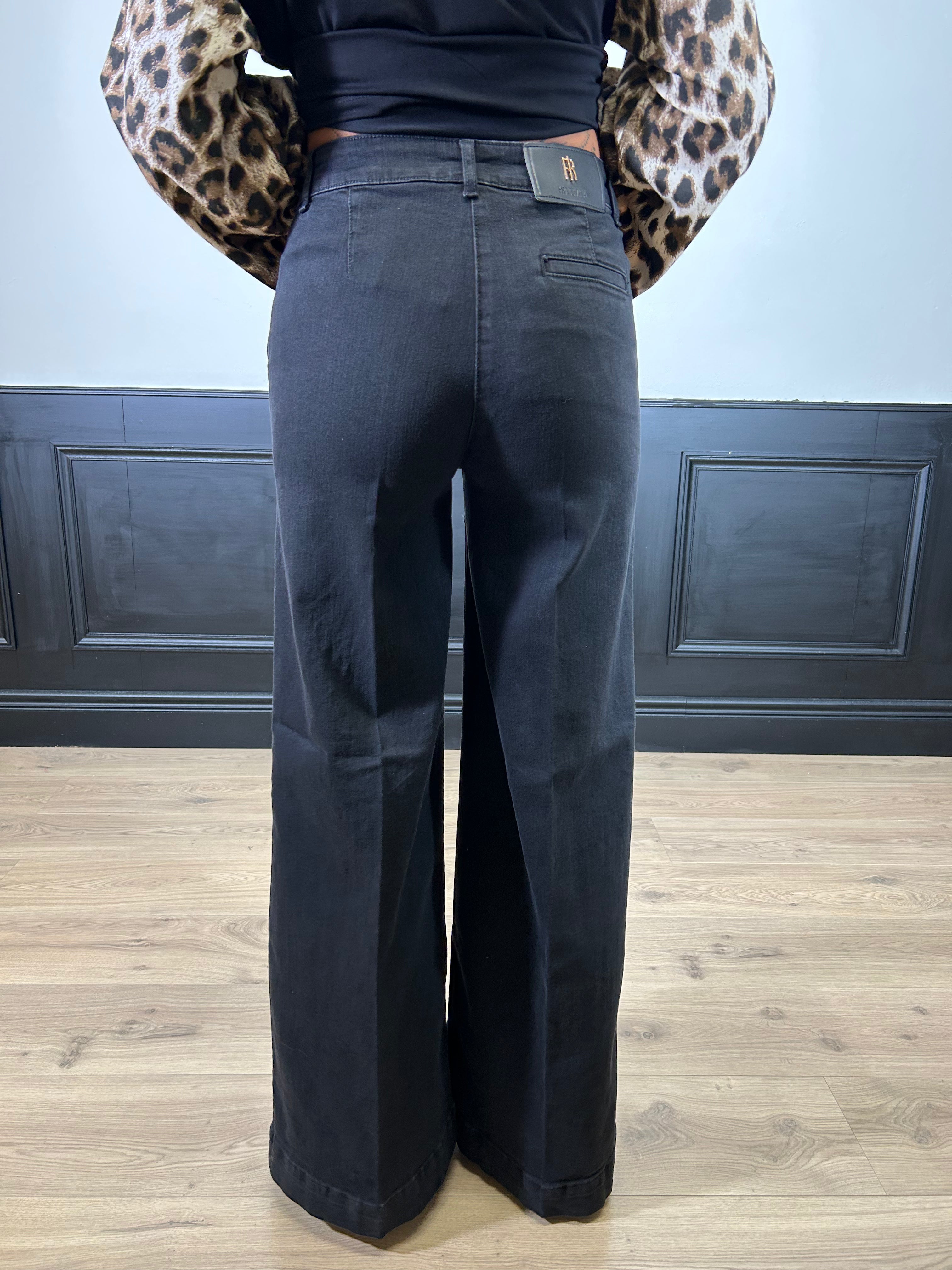 Jeans Wide Leg palazzo nero