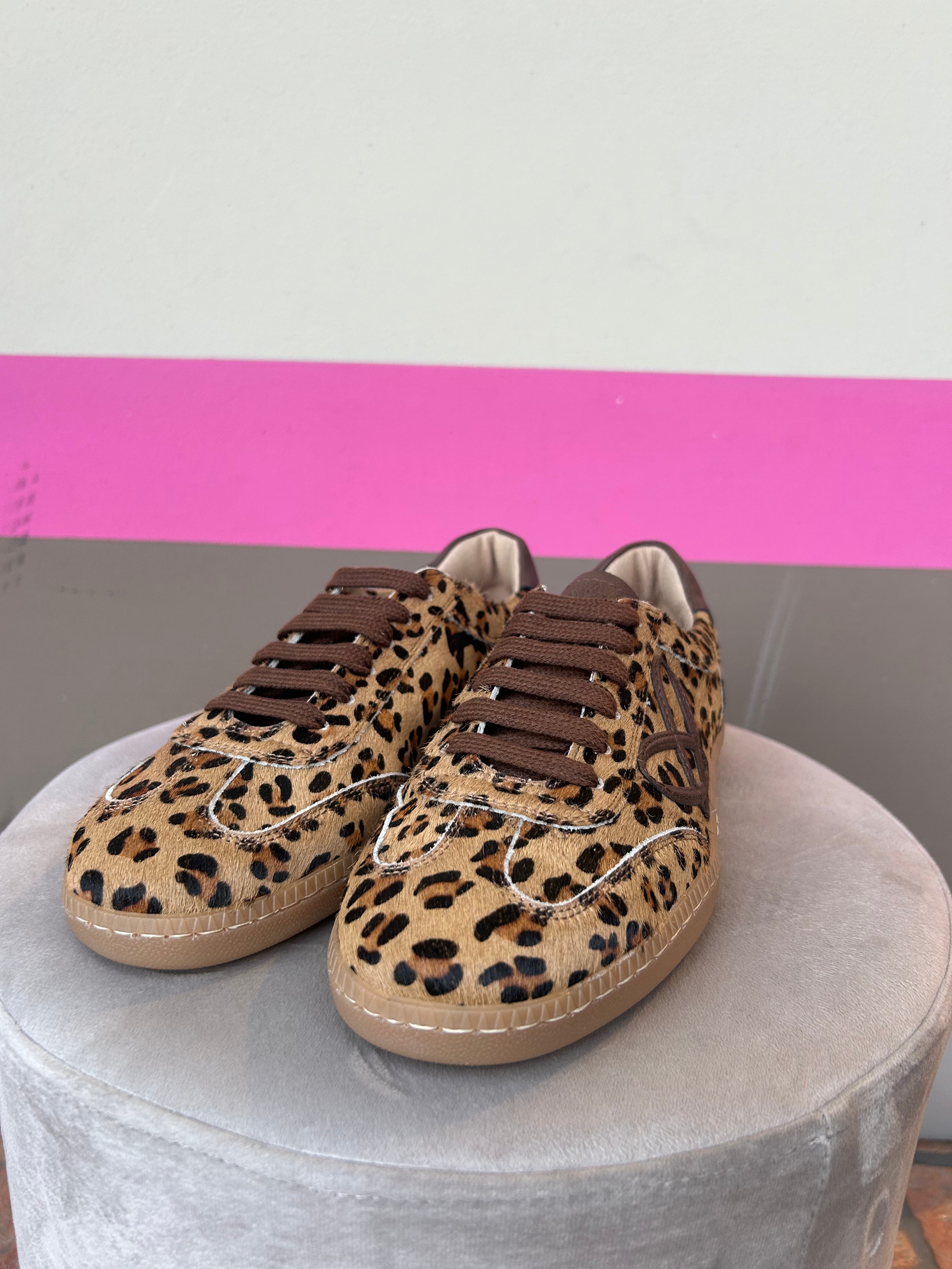 Sneakers maculata in cavallino