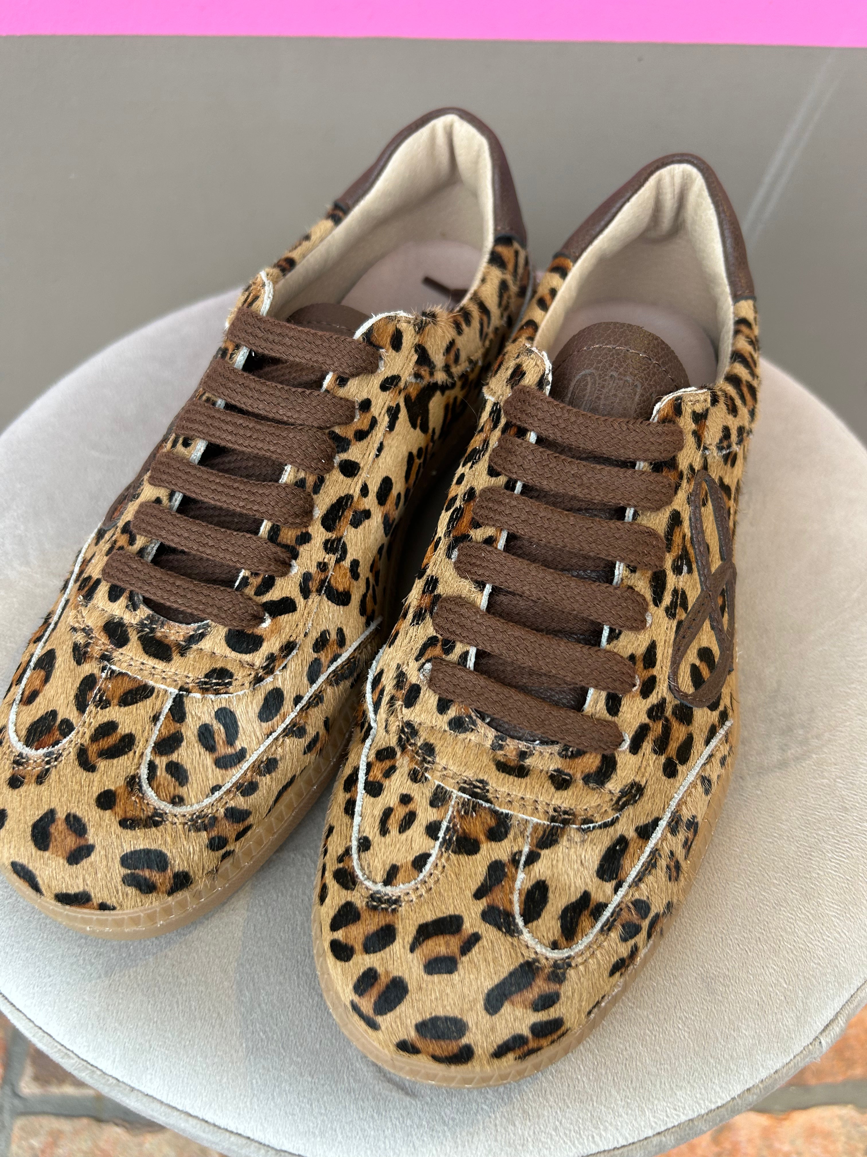 Sneakers maculata in cavallino