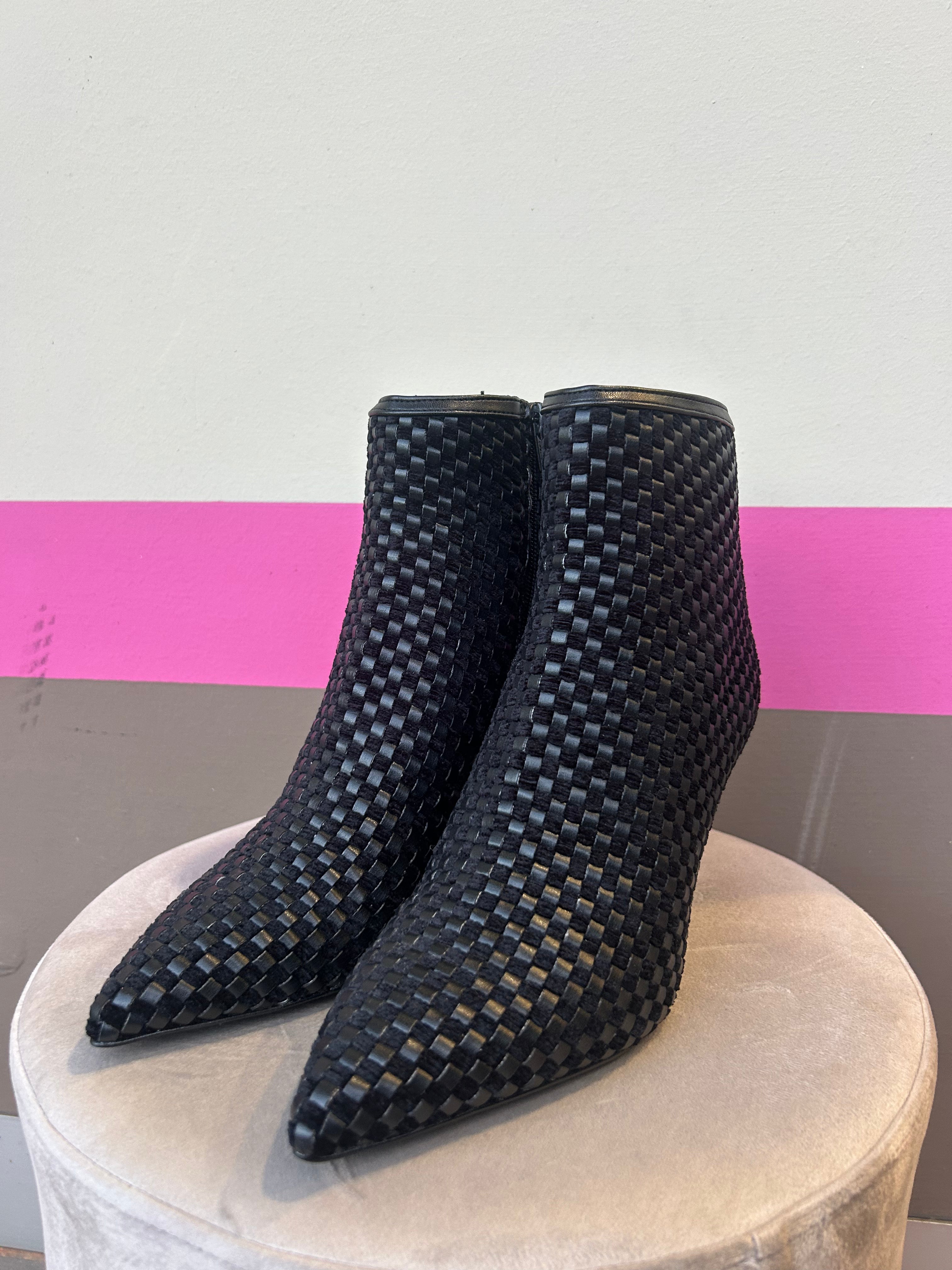 Tronchetto pelle/camoscio