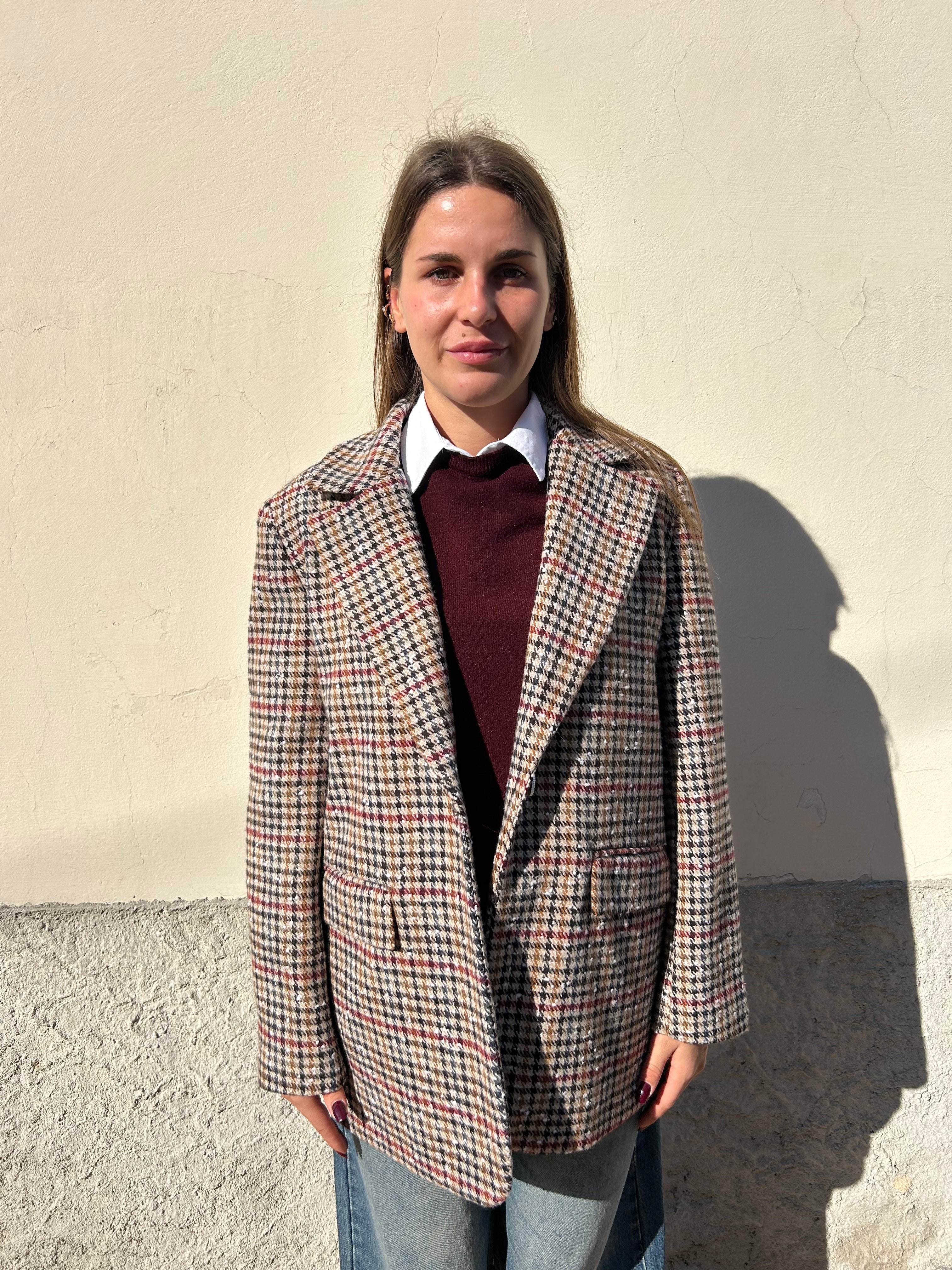 Blazer pied de poule