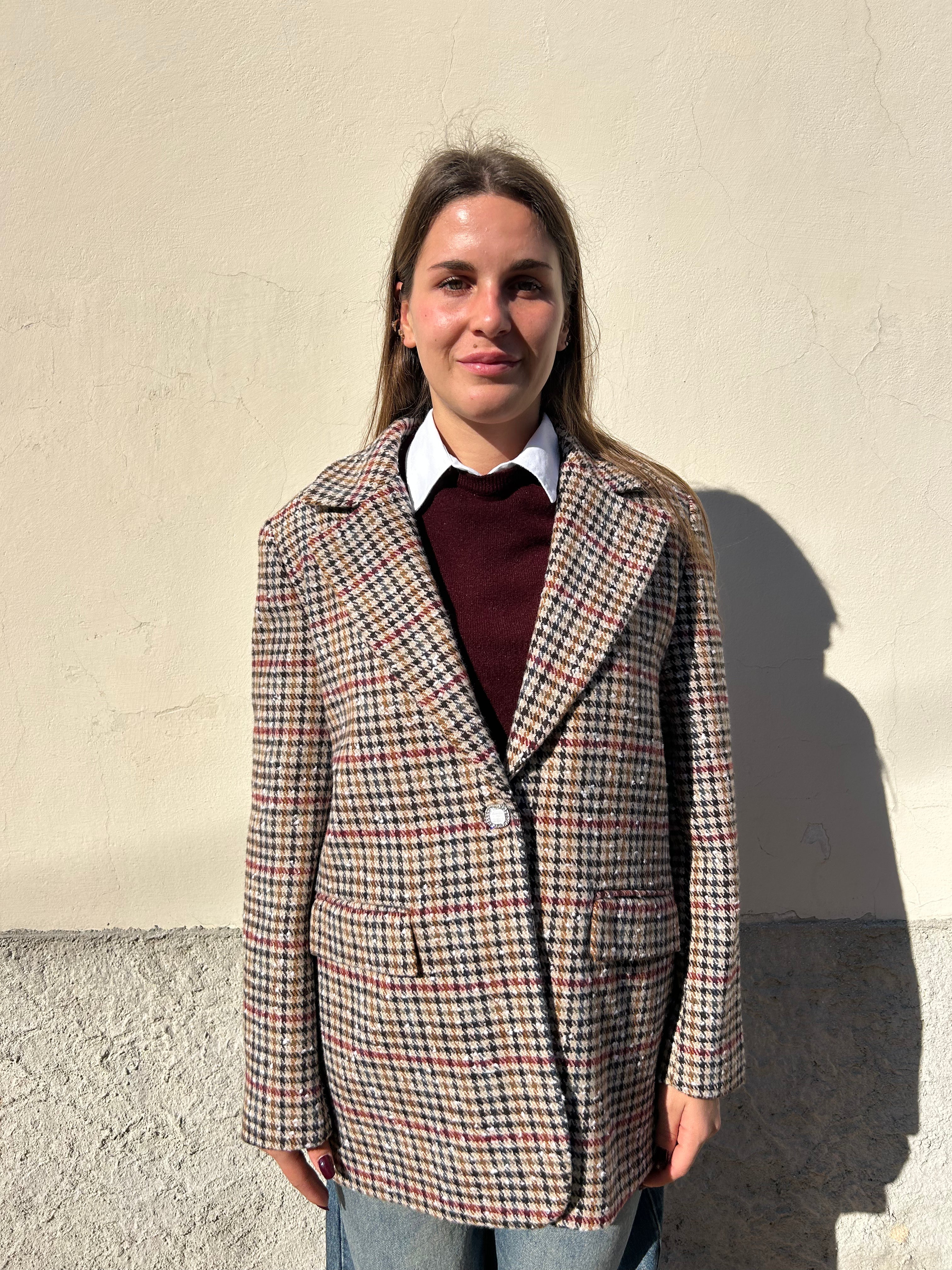 Blazer pied de poule