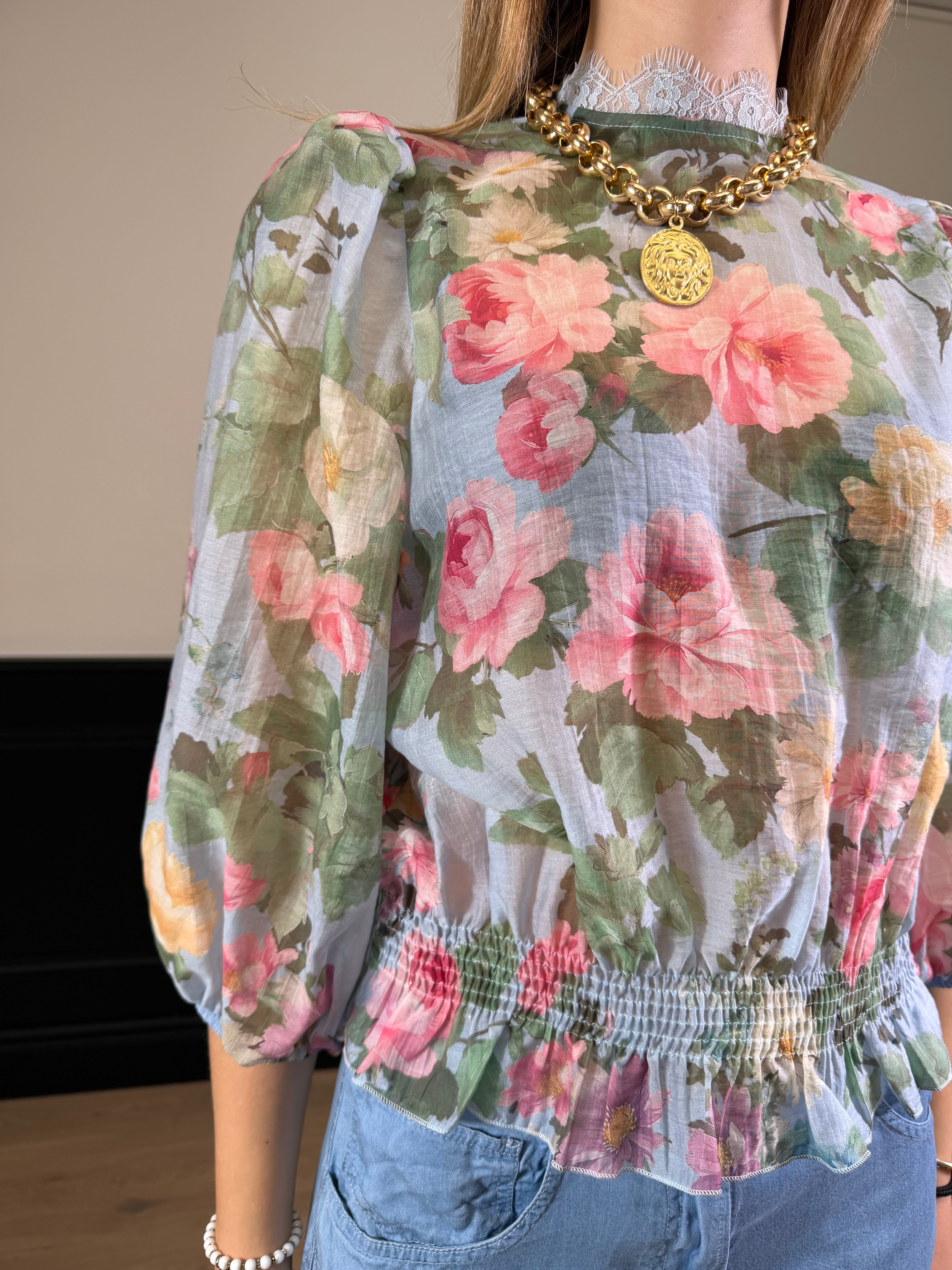 Blusa fantasia rose