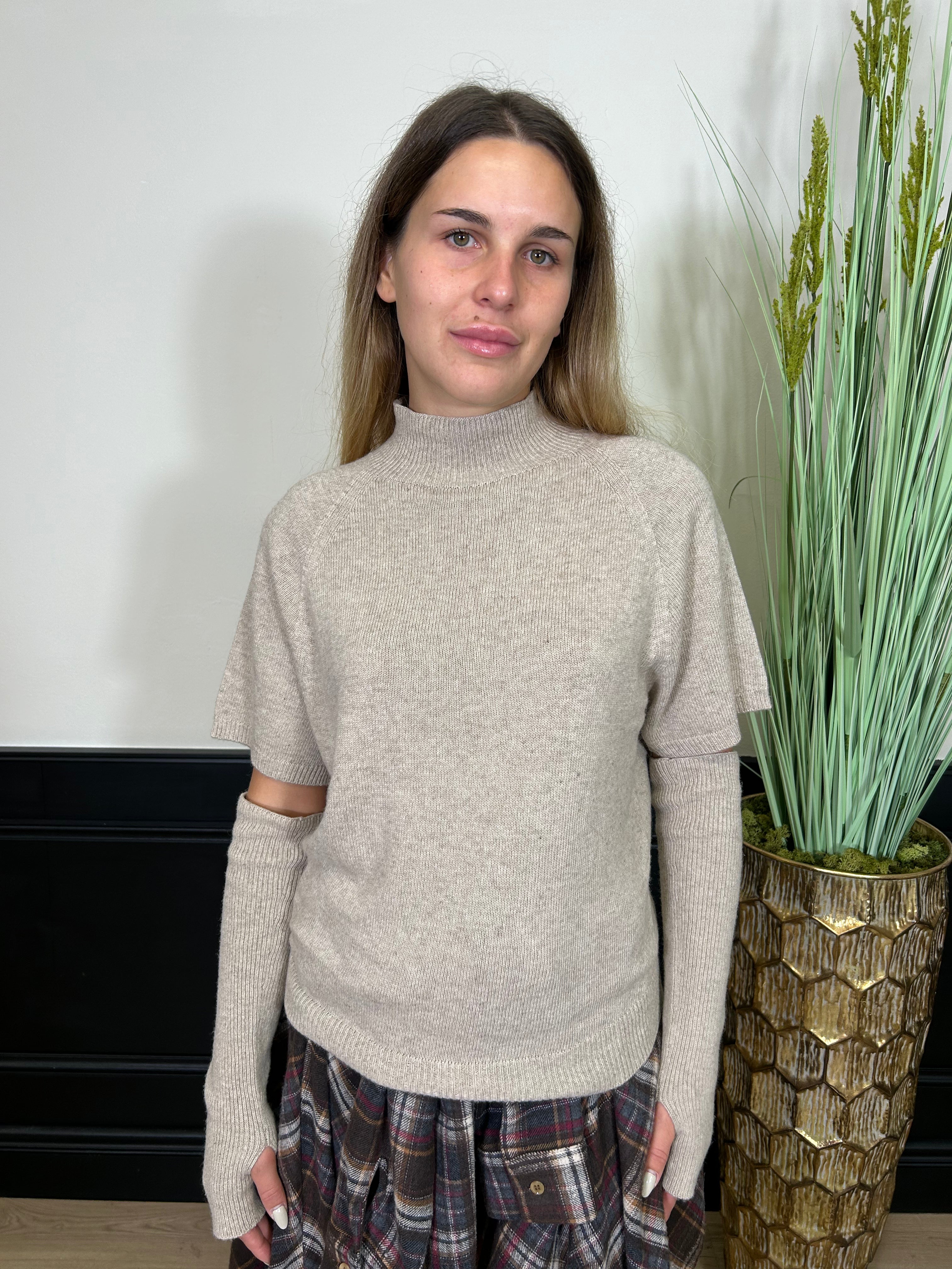 Maglia con manicotti