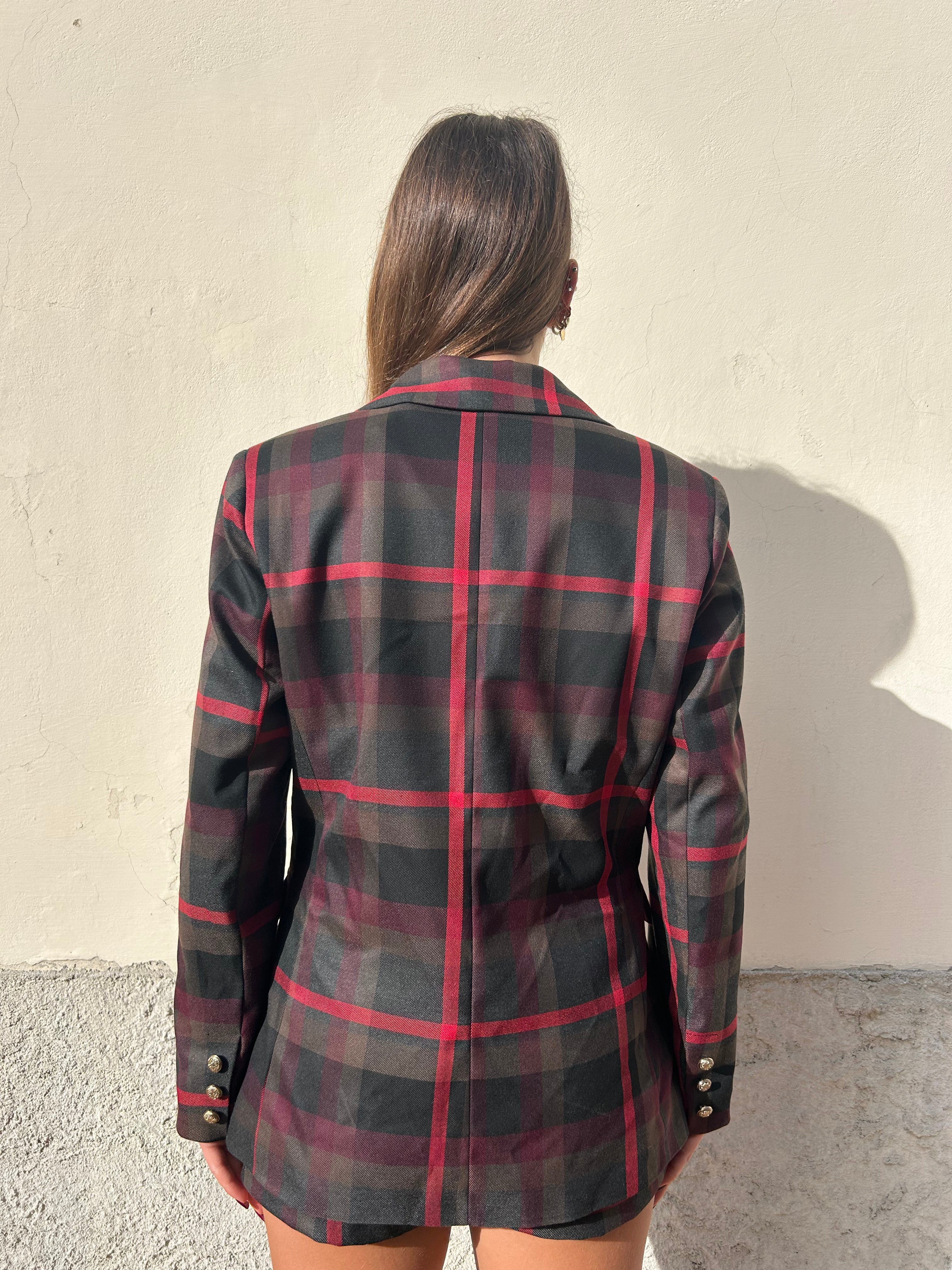 Giacca doppiopetto quadro