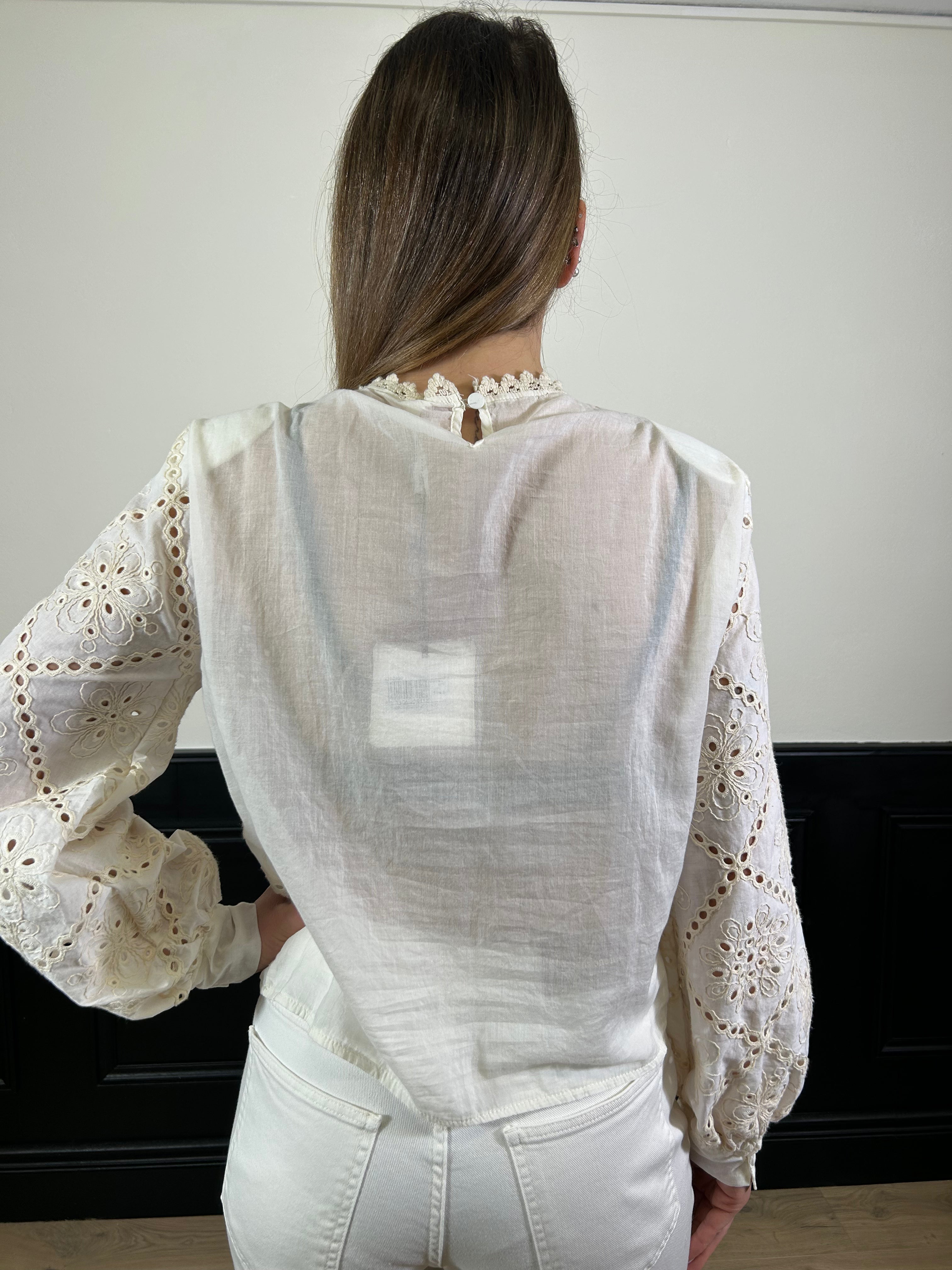 Blusa in pizzo sangallo