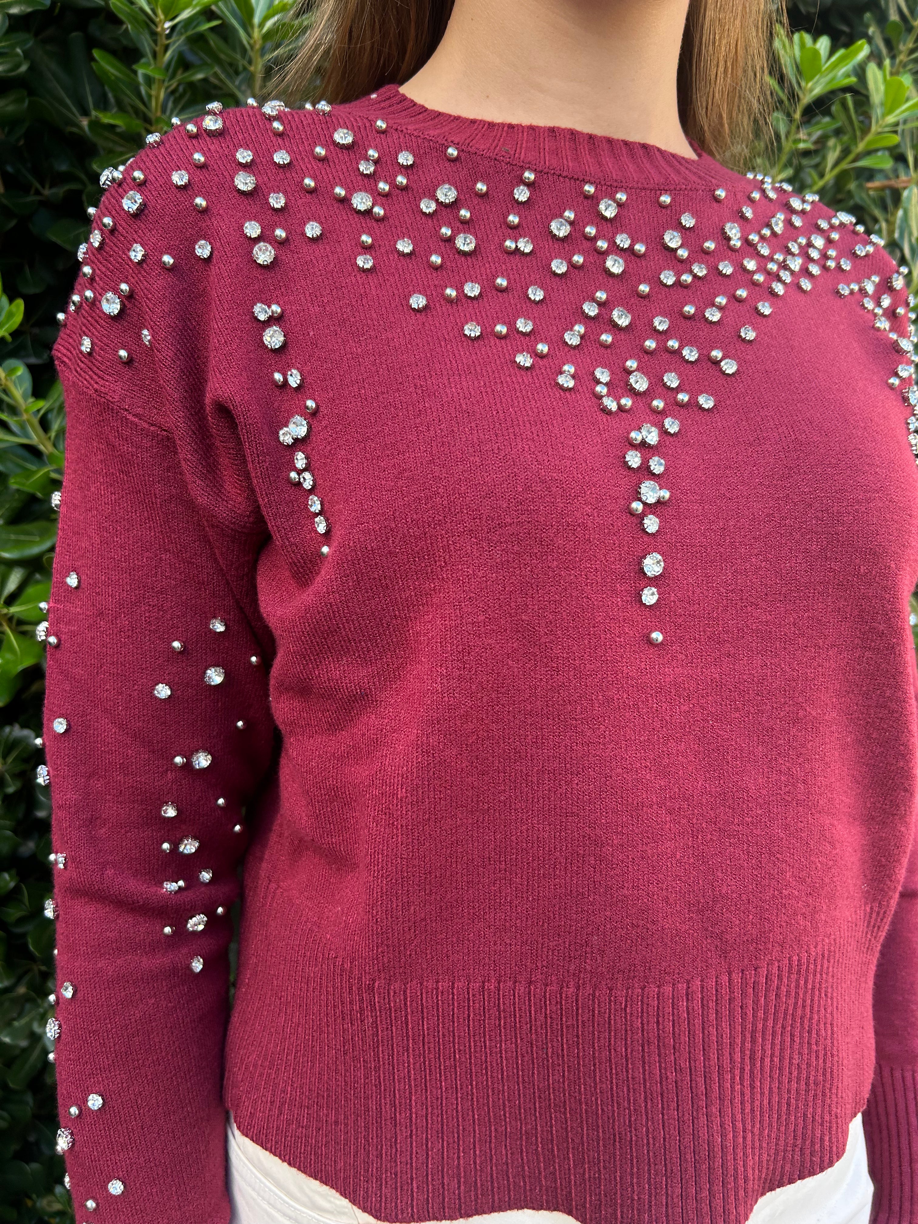 Maglia con strass
