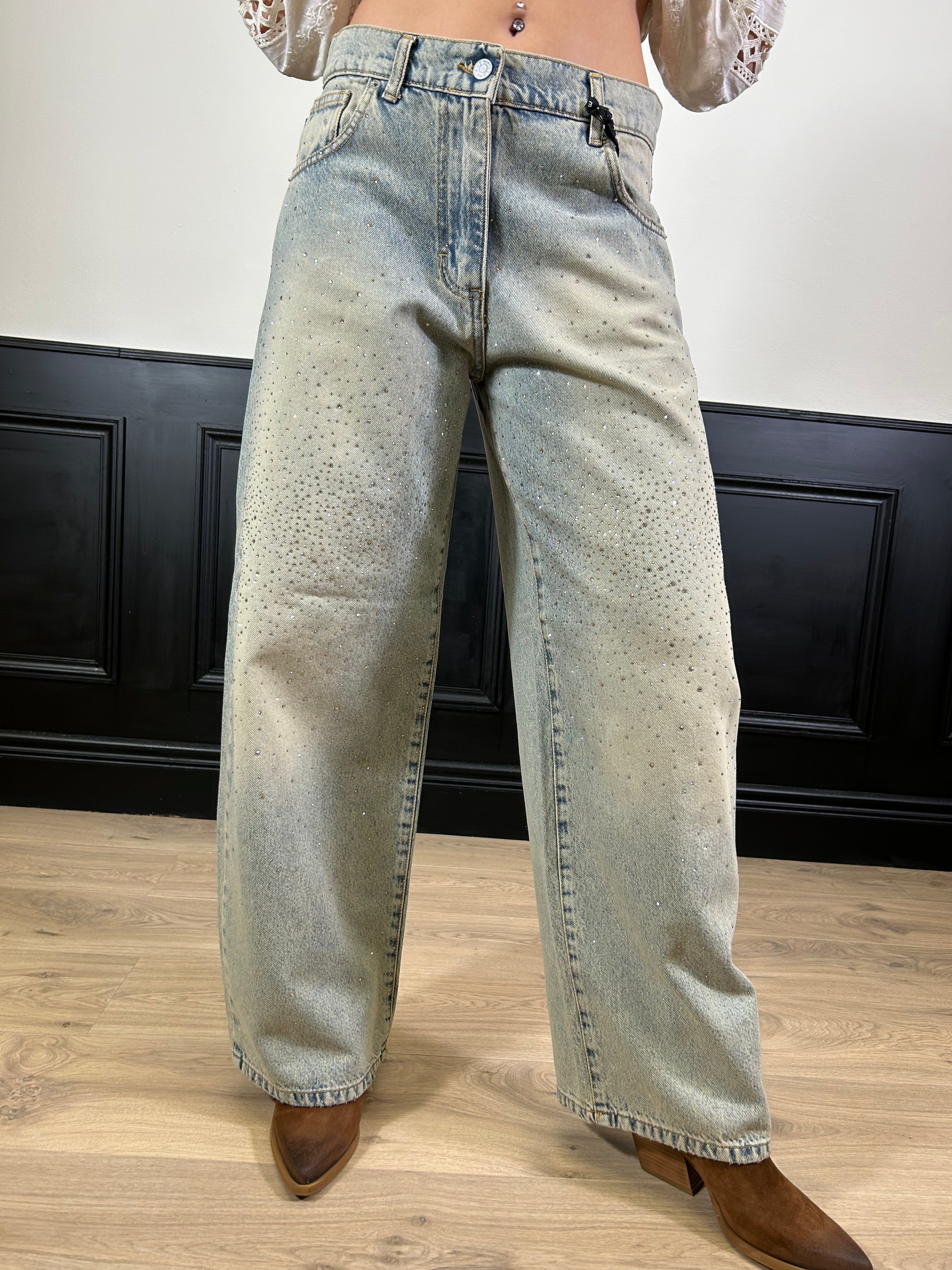 Jeans Bella con strass