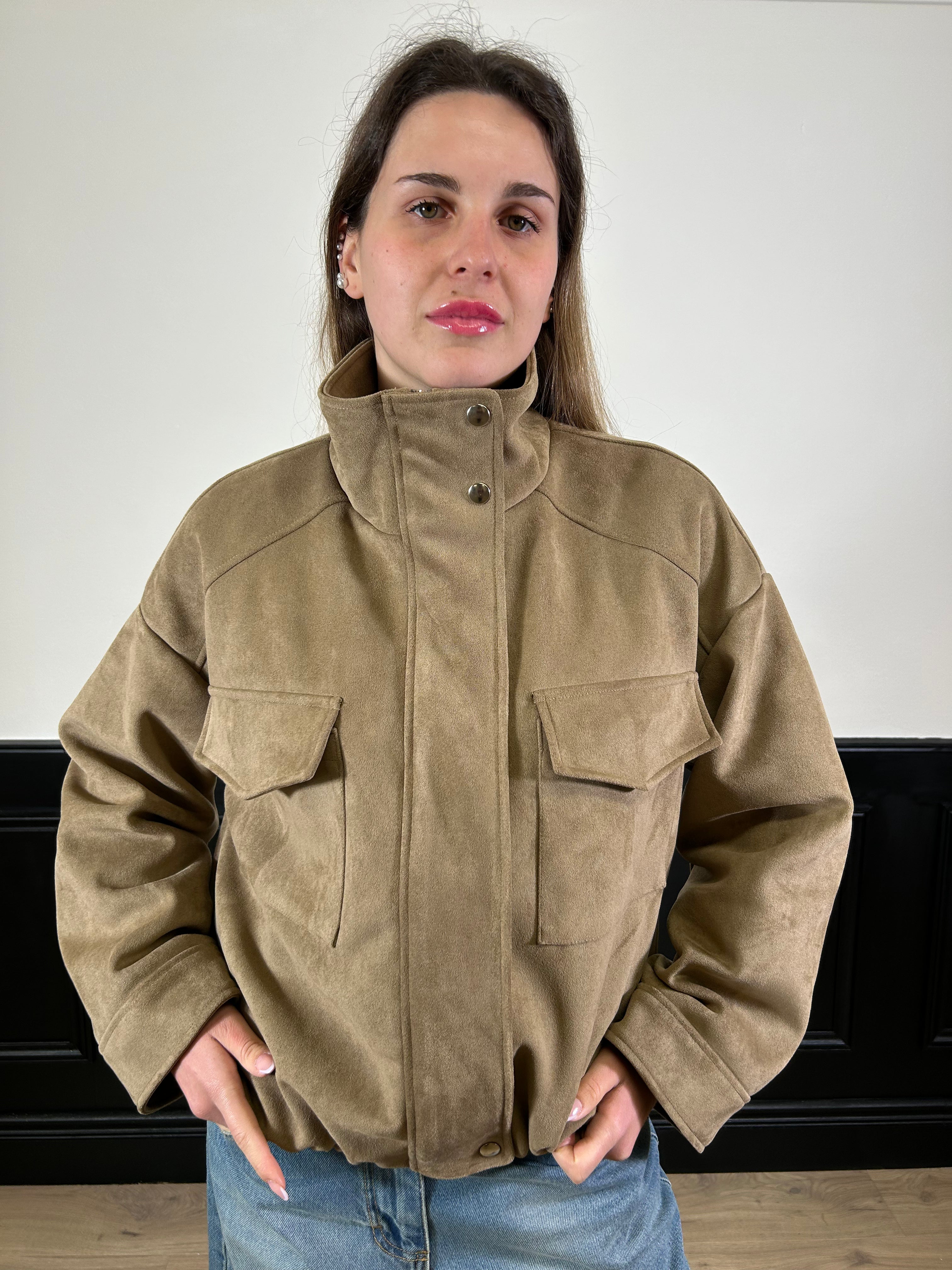 Bomber in ecocamoscio