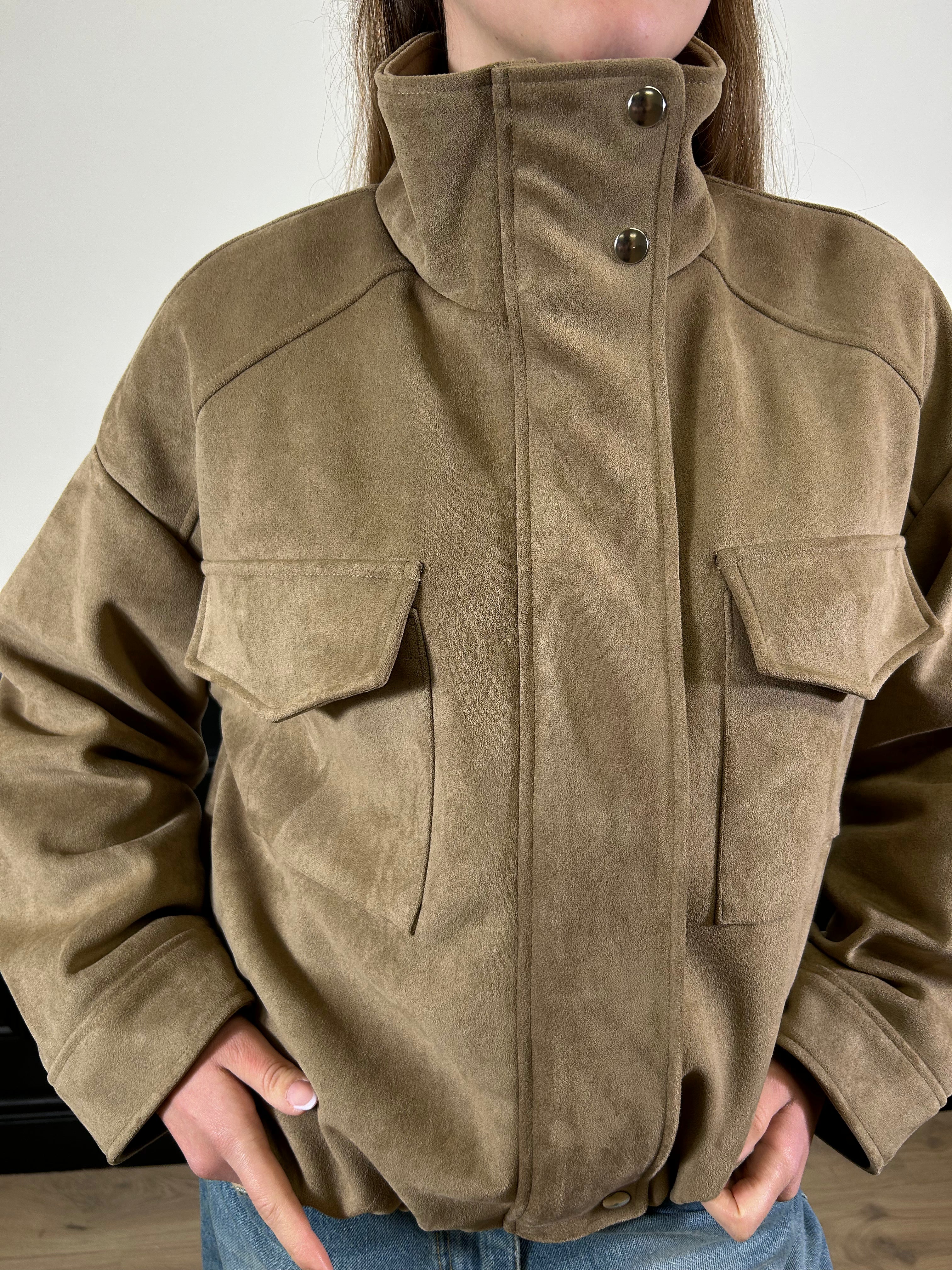 Bomber in ecocamoscio