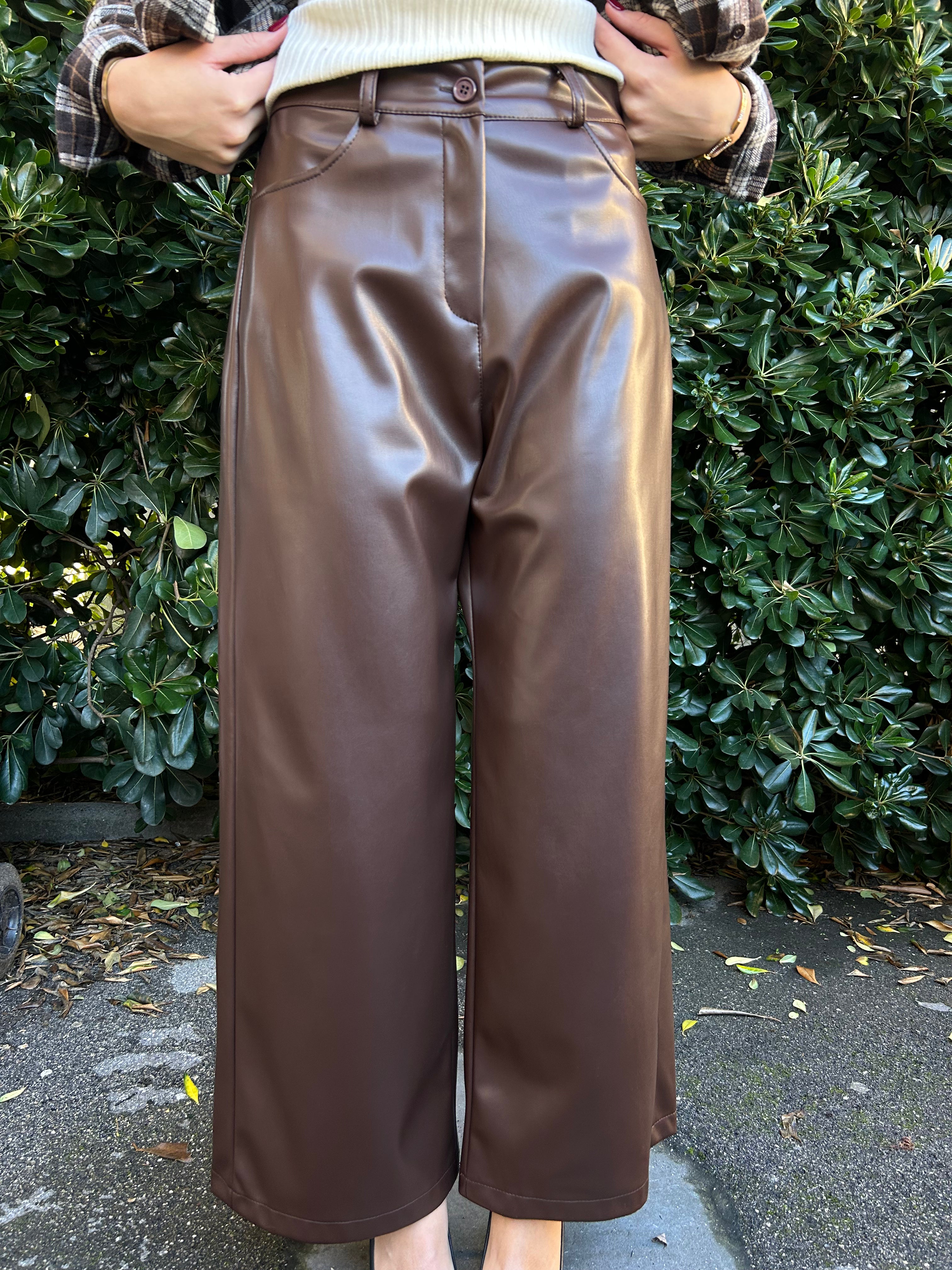 Pantalone Giusi in ecopelle