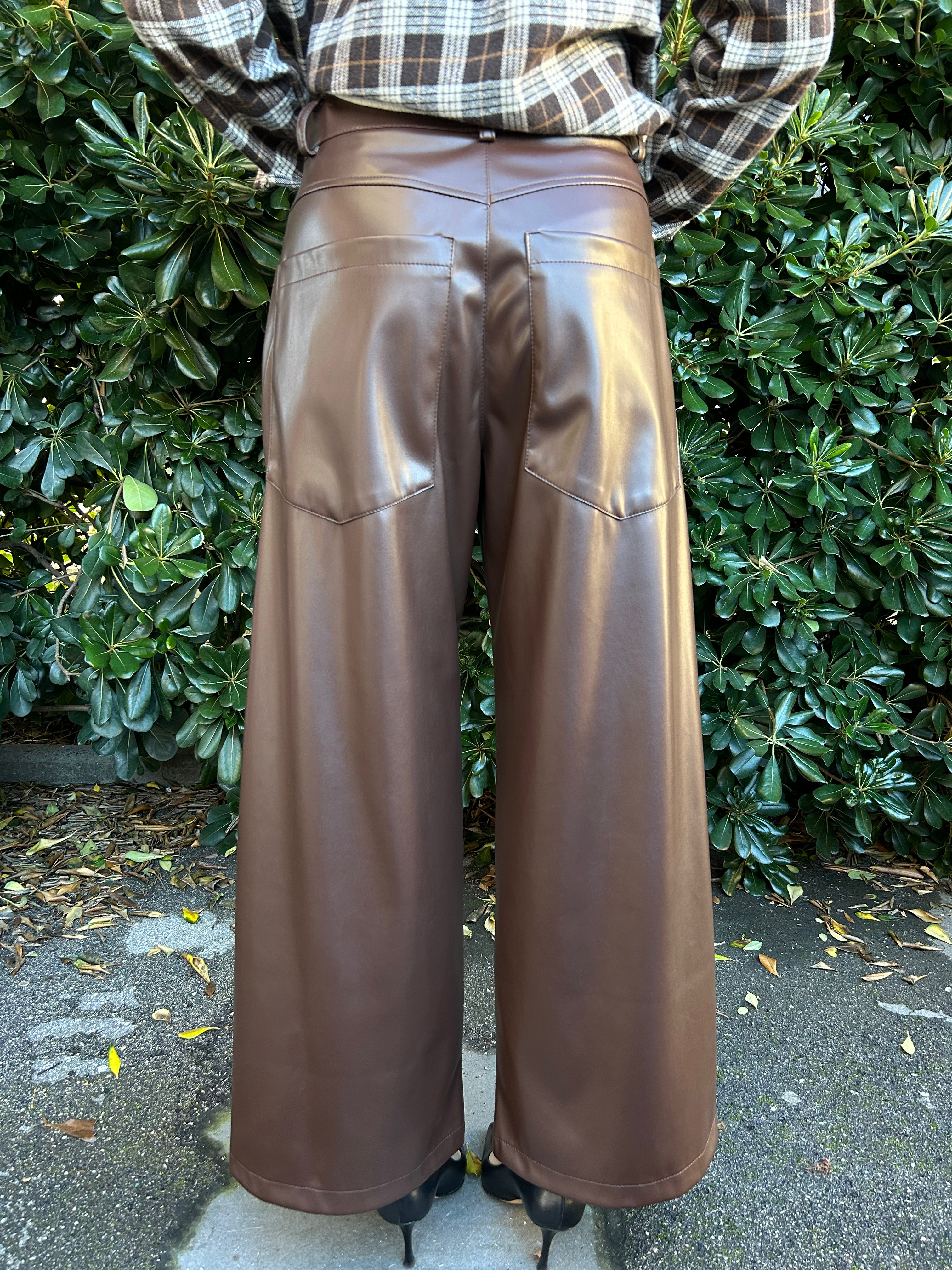 Pantalone Giusi in ecopelle