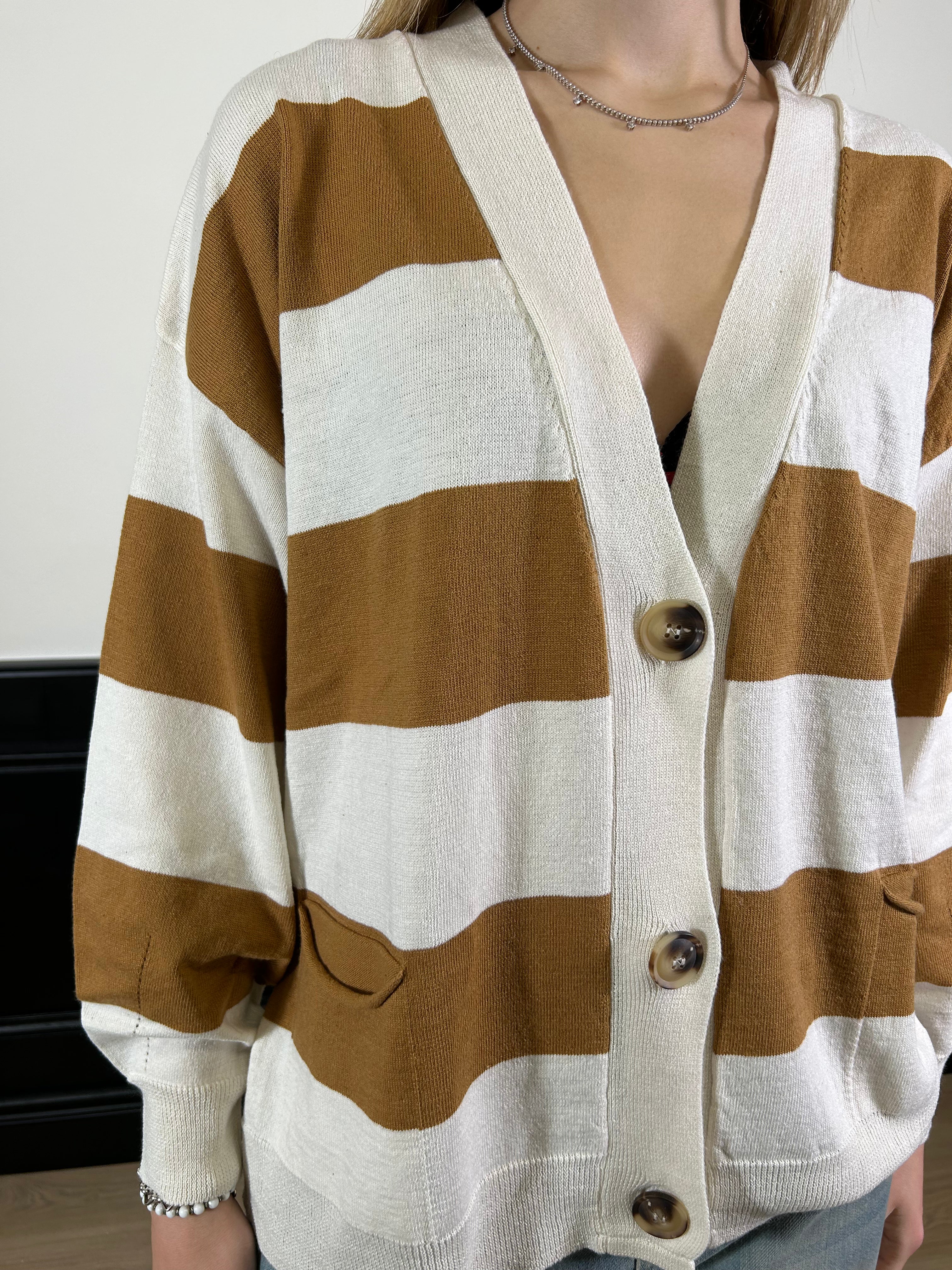 Cardigan righe