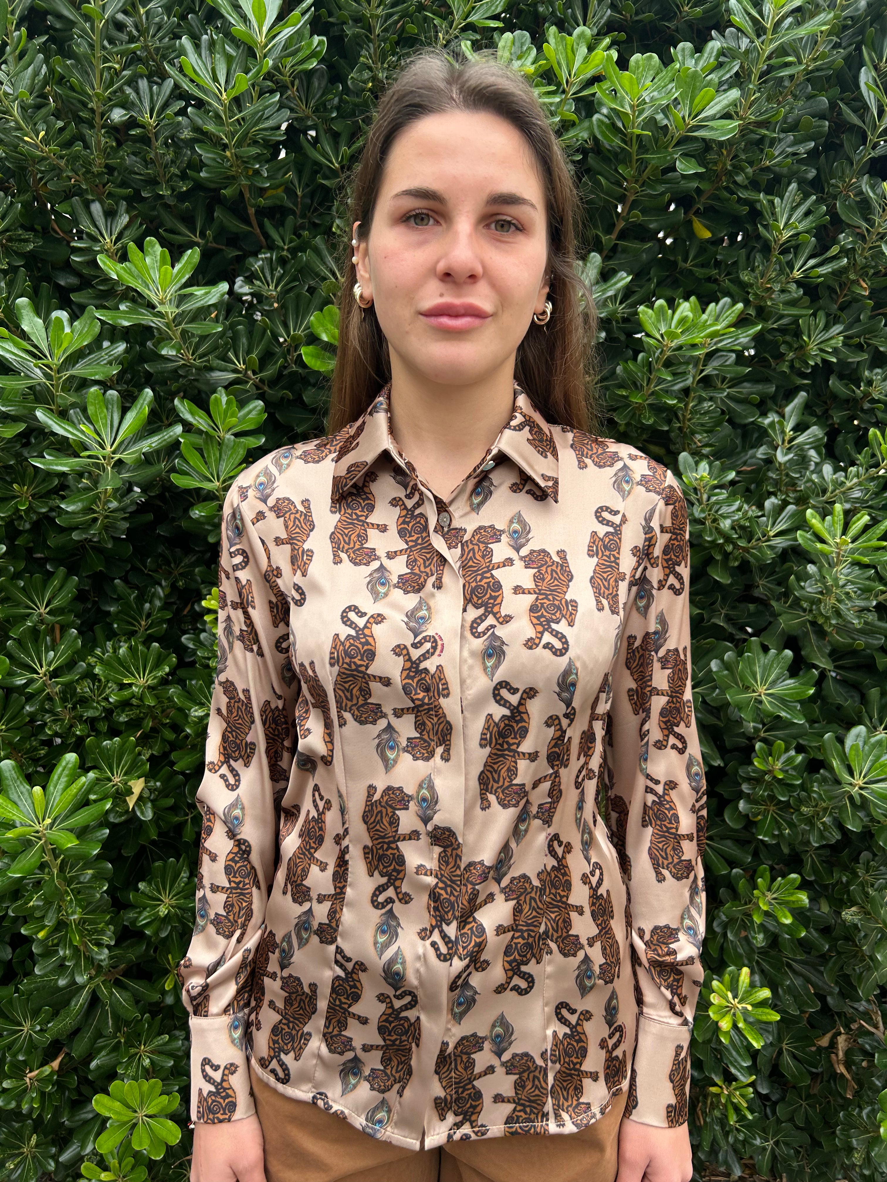 Camicia Kylie stampa tiger