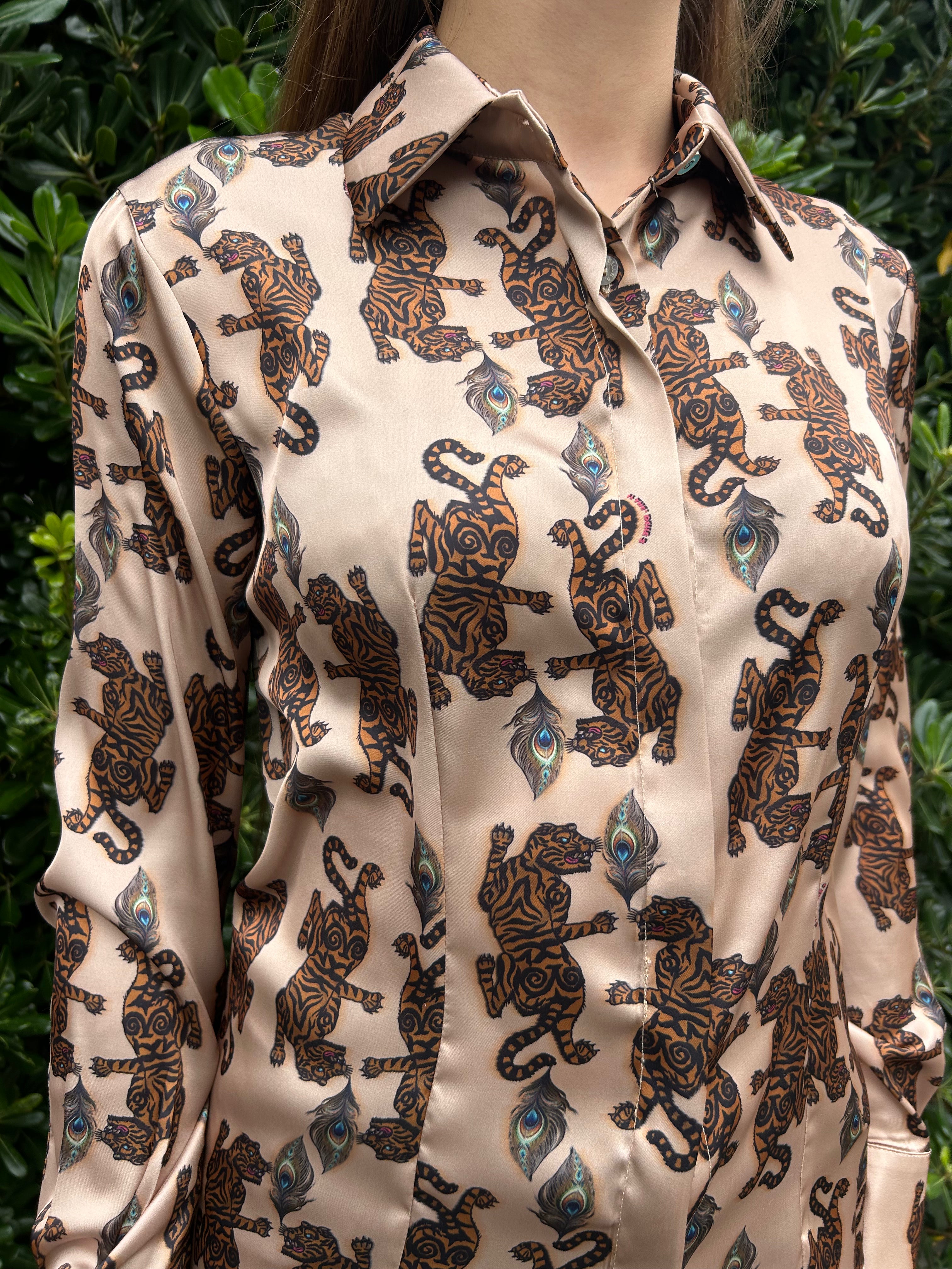 Camicia Kylie stampa tiger