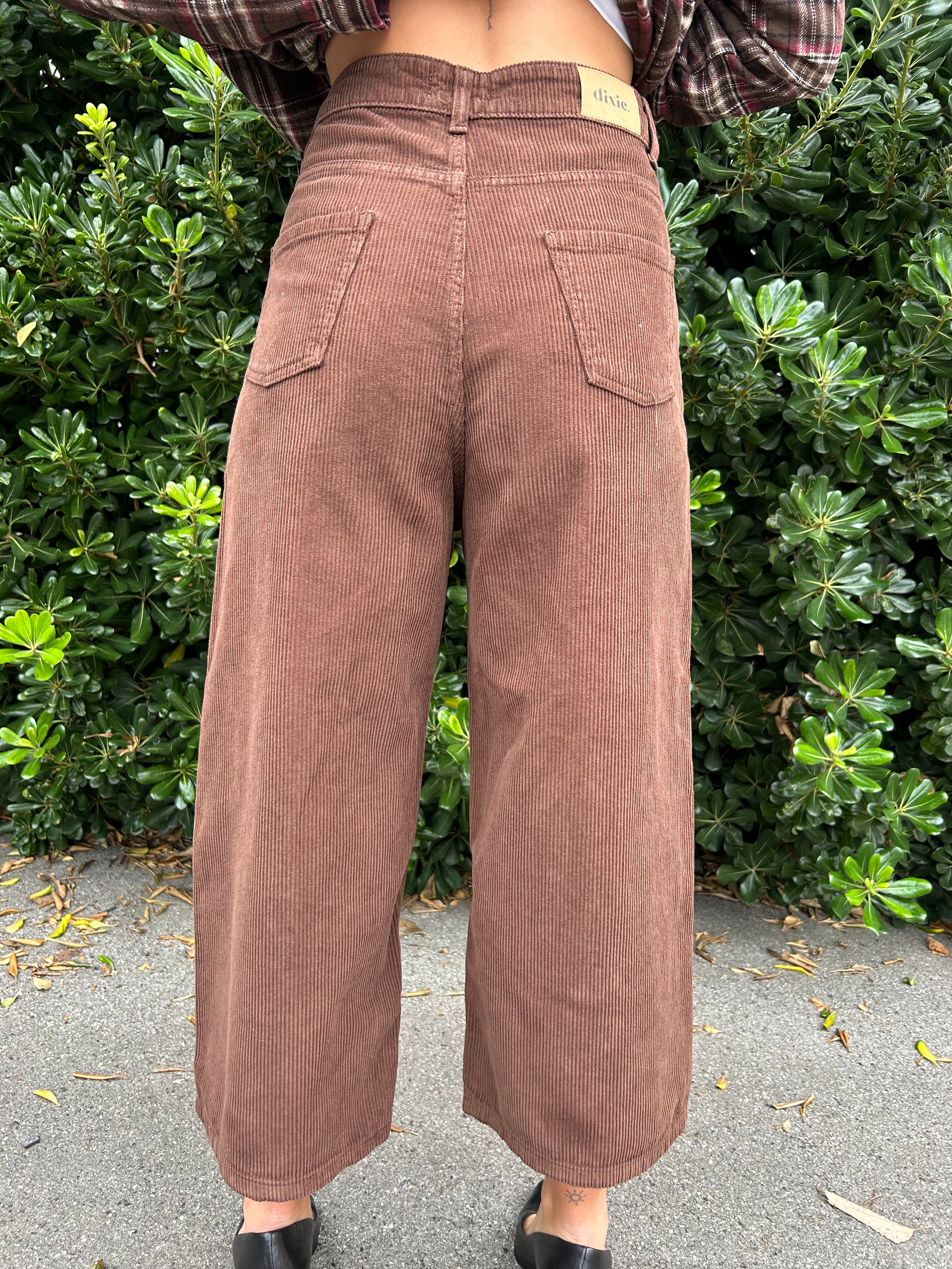 Pantalone culotte in velluto