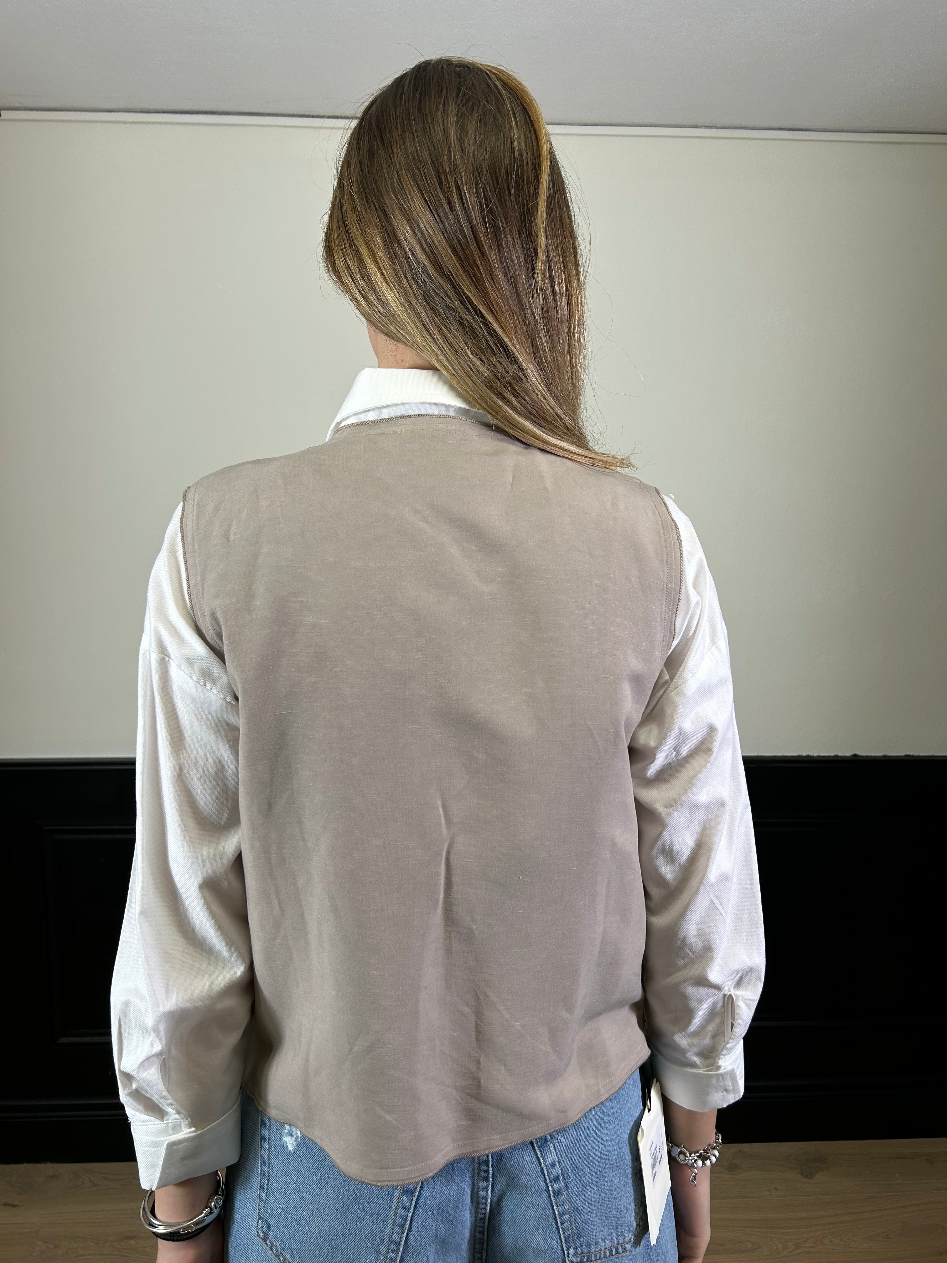 Gilet con paillettes