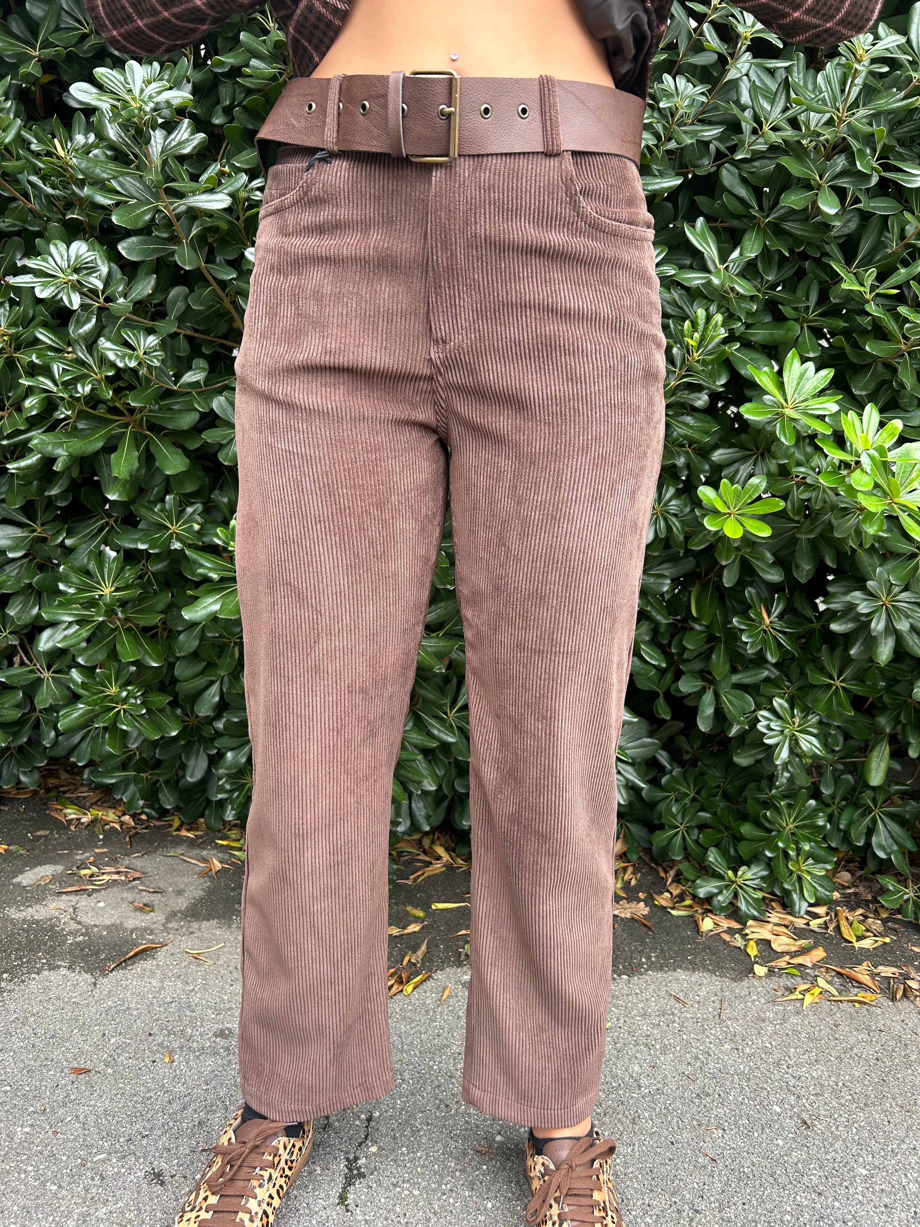 Pantalone dritto in velluto