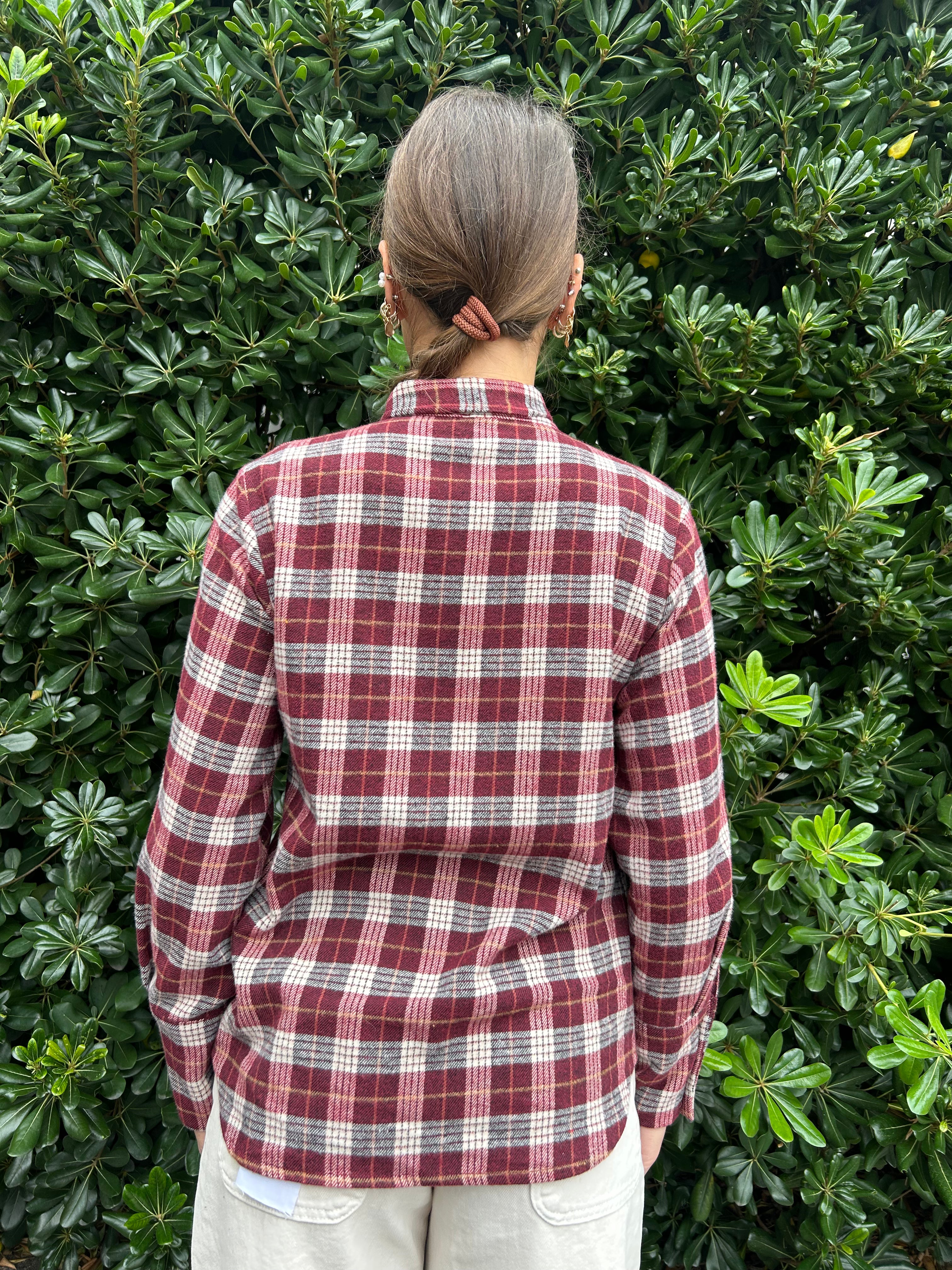 Camicia check con fiocco