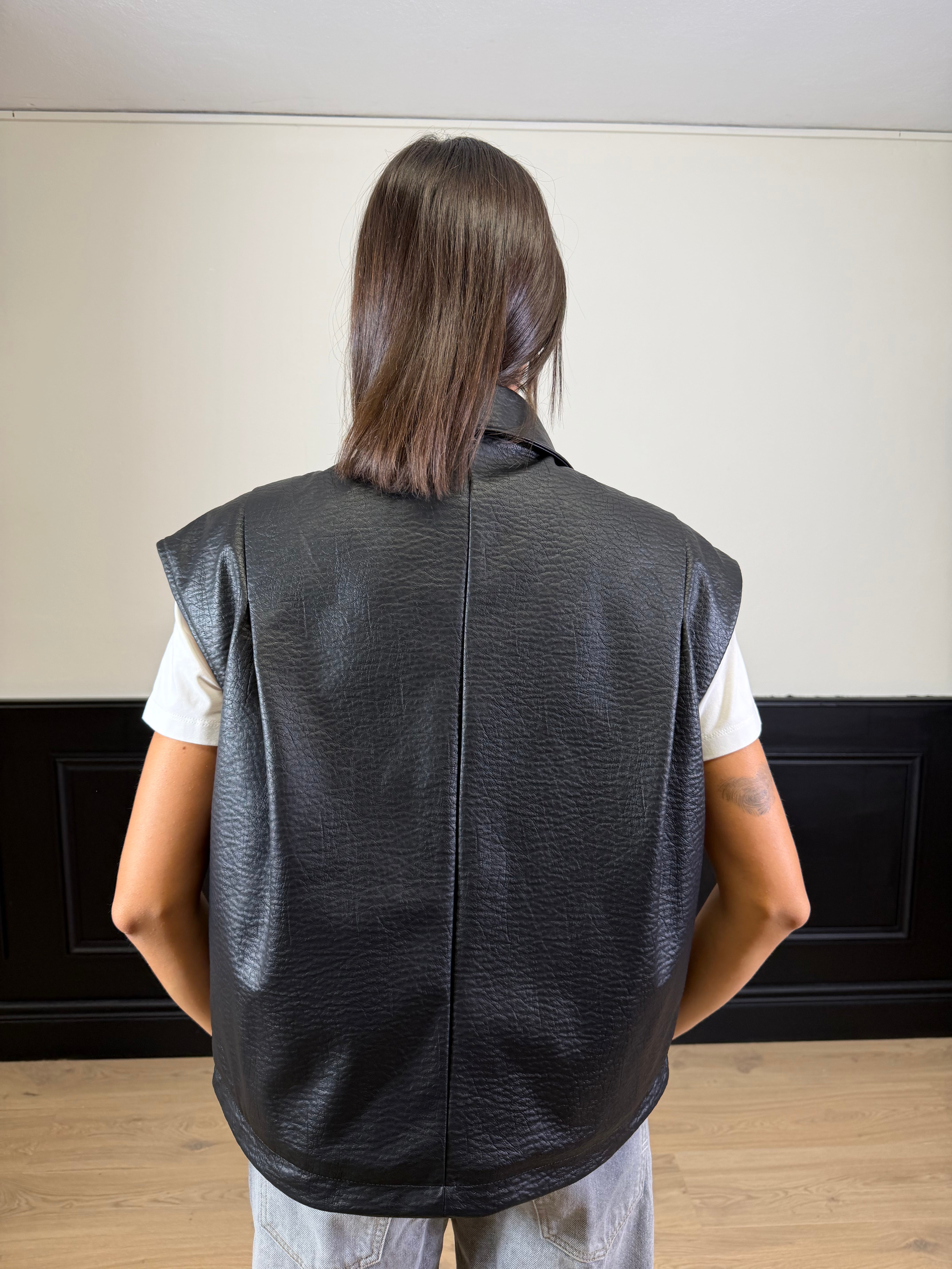 Gilet in ecopelle