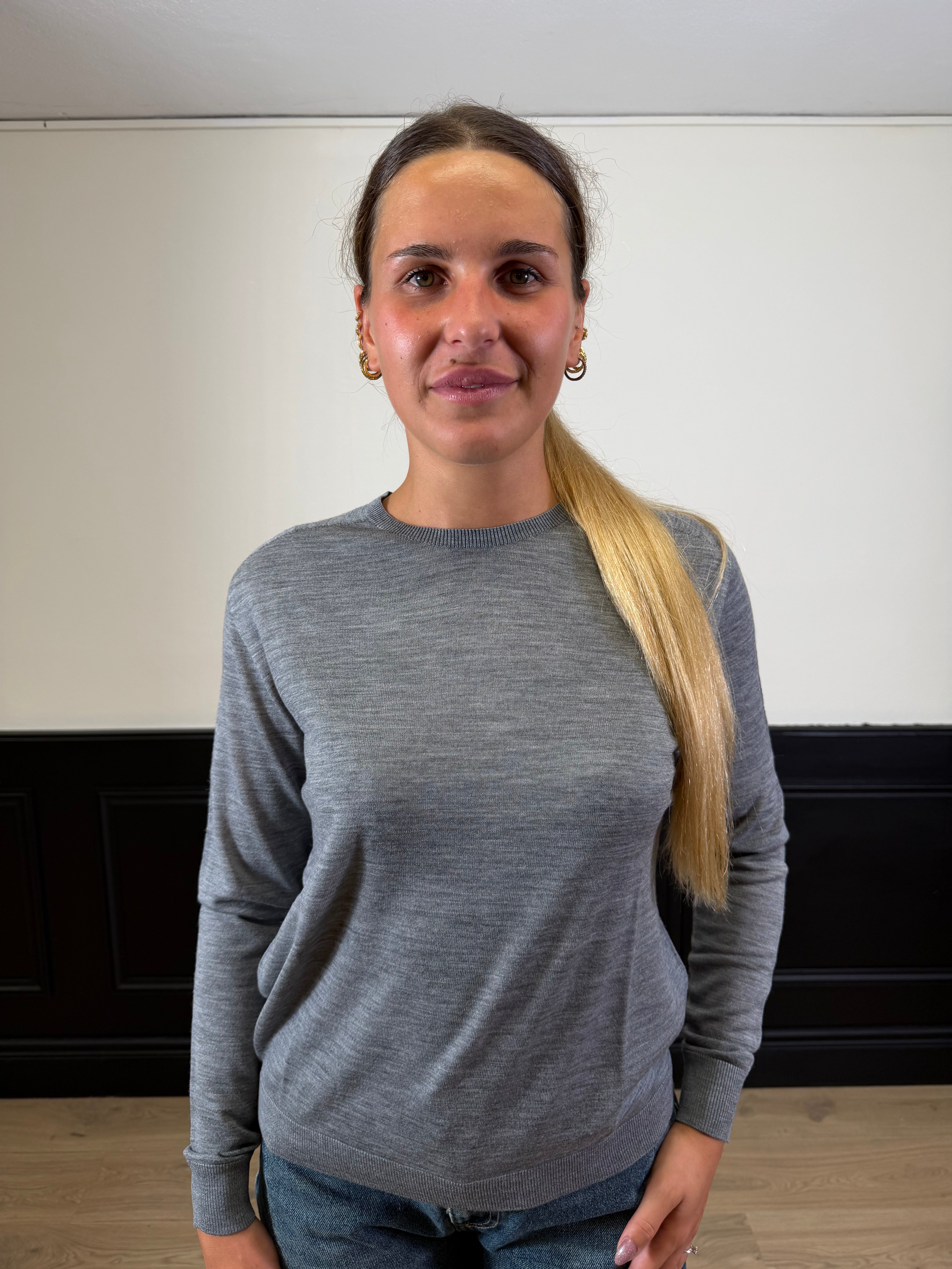 Maglia girocollo in lana
