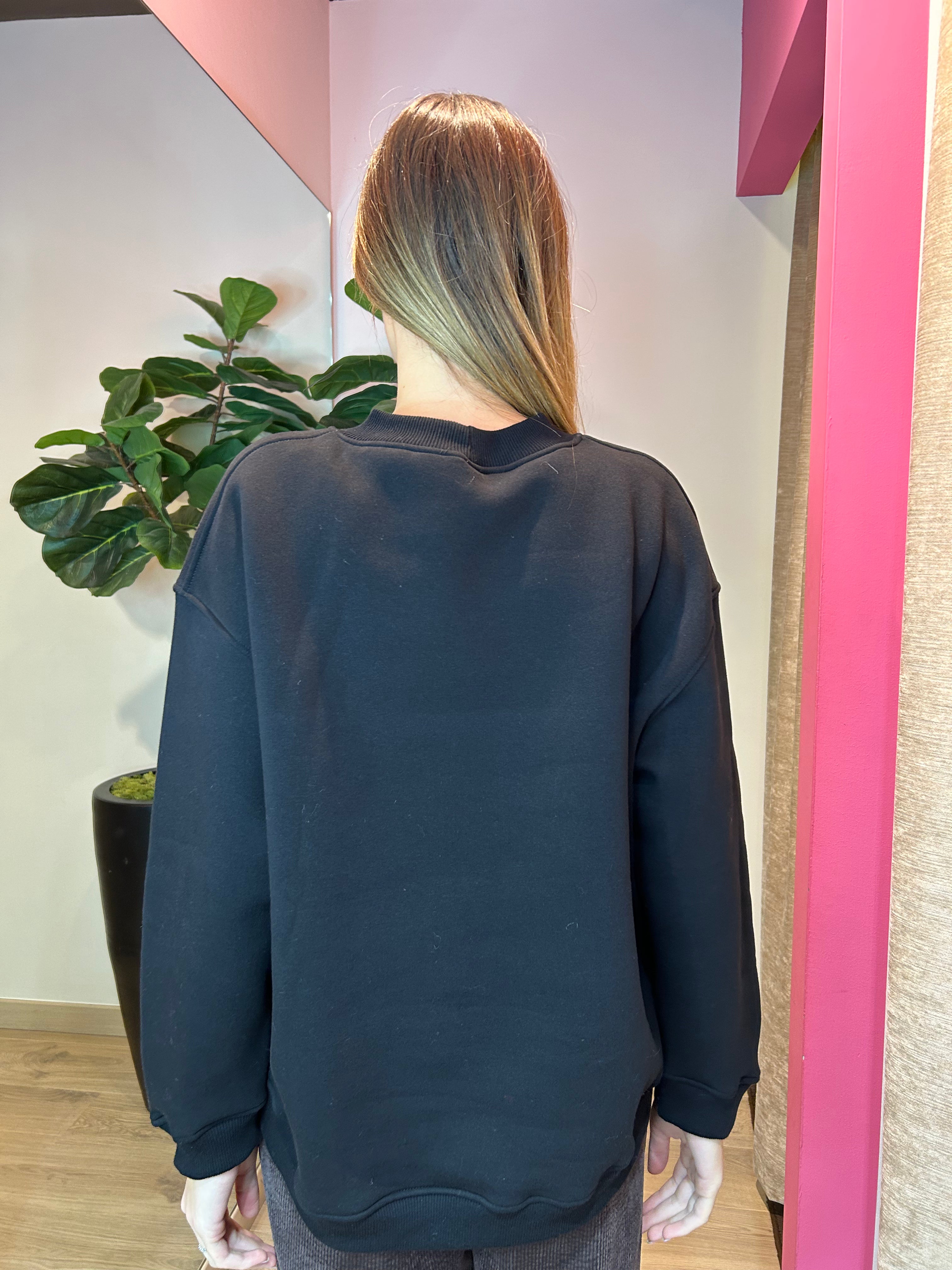 Felpa oversize "vcl Christmas club" Natale