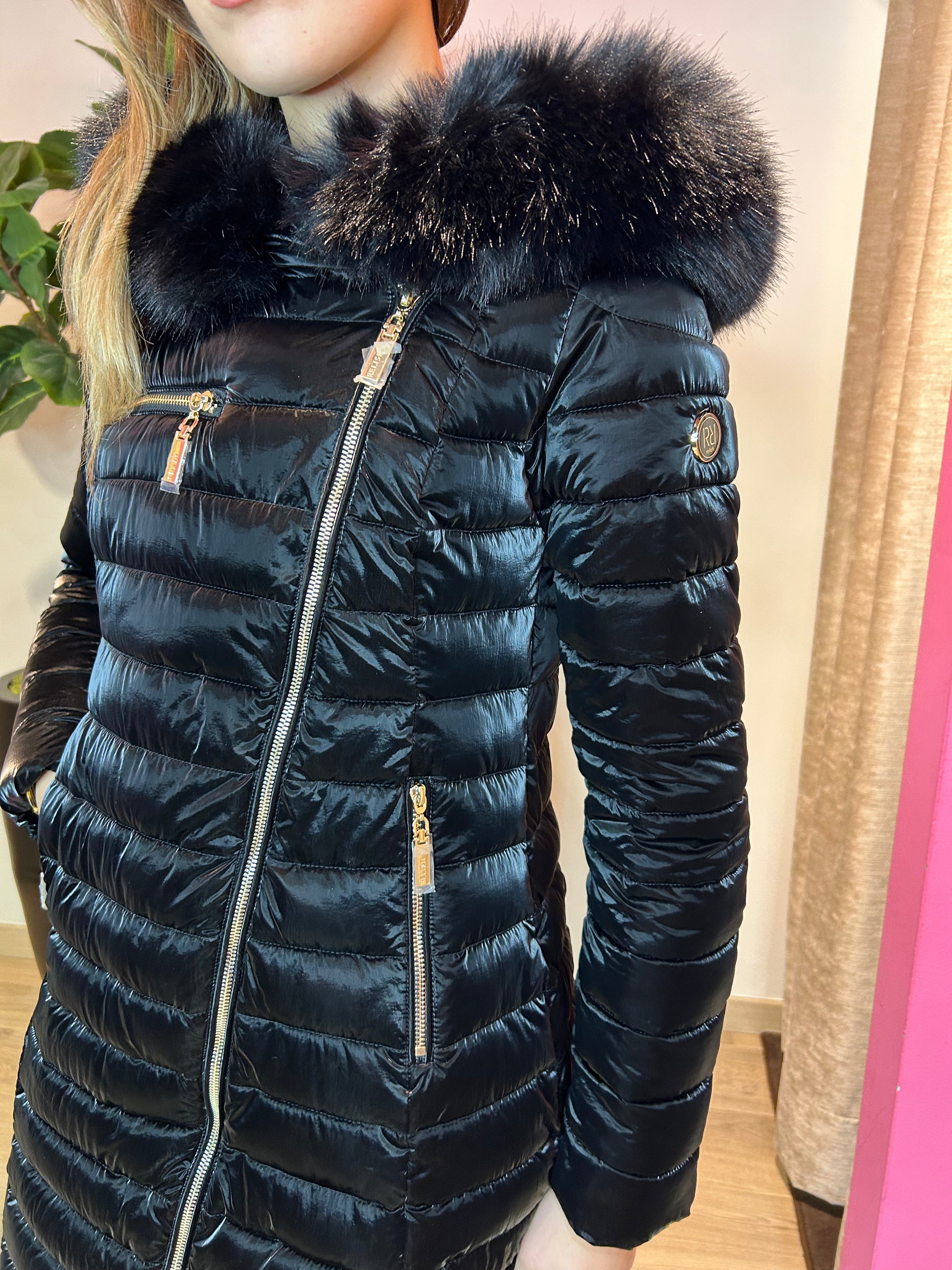 Piumino Diessam lungo effetto satin