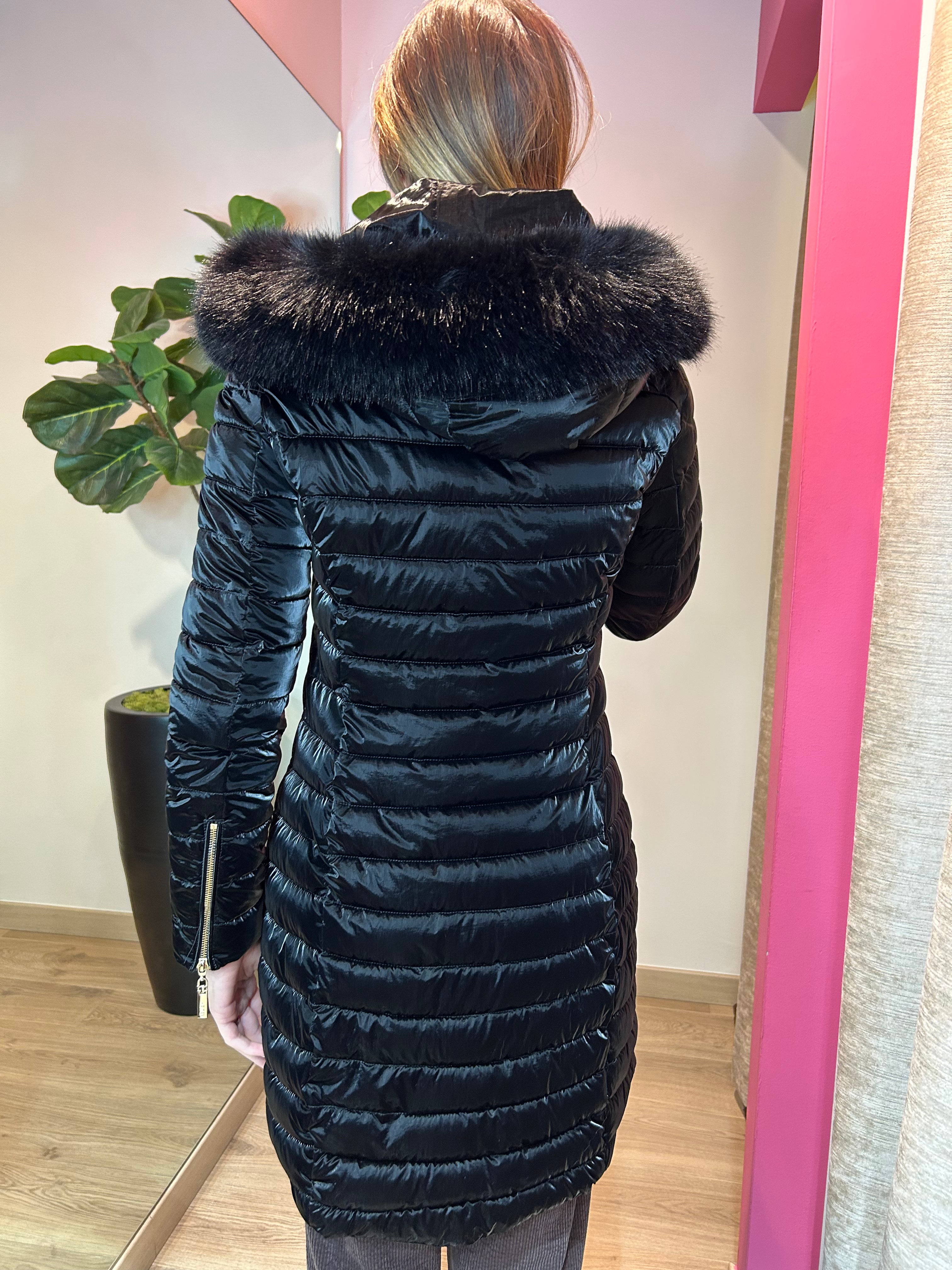 Piumino Diessam lungo effetto satin