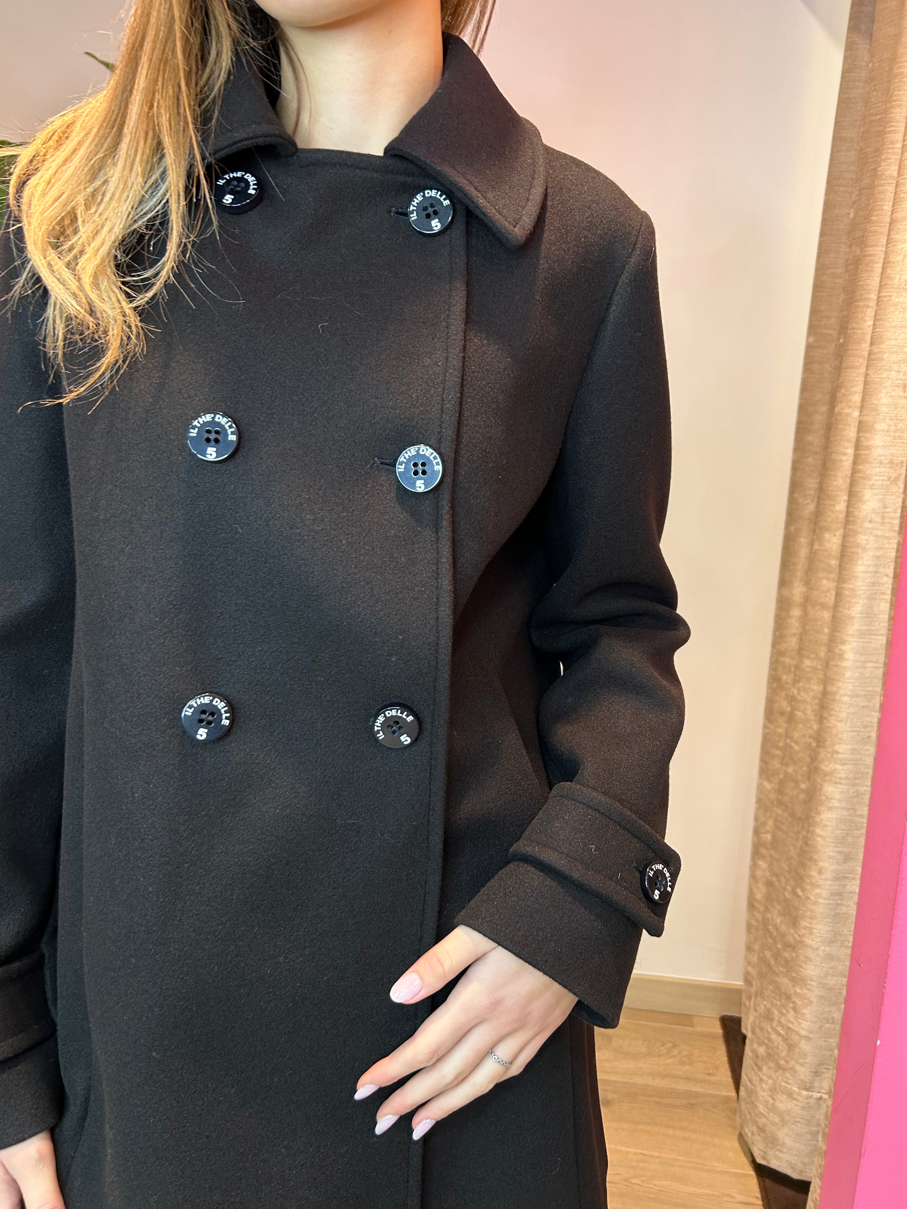 Cappotto caban doppiopetto