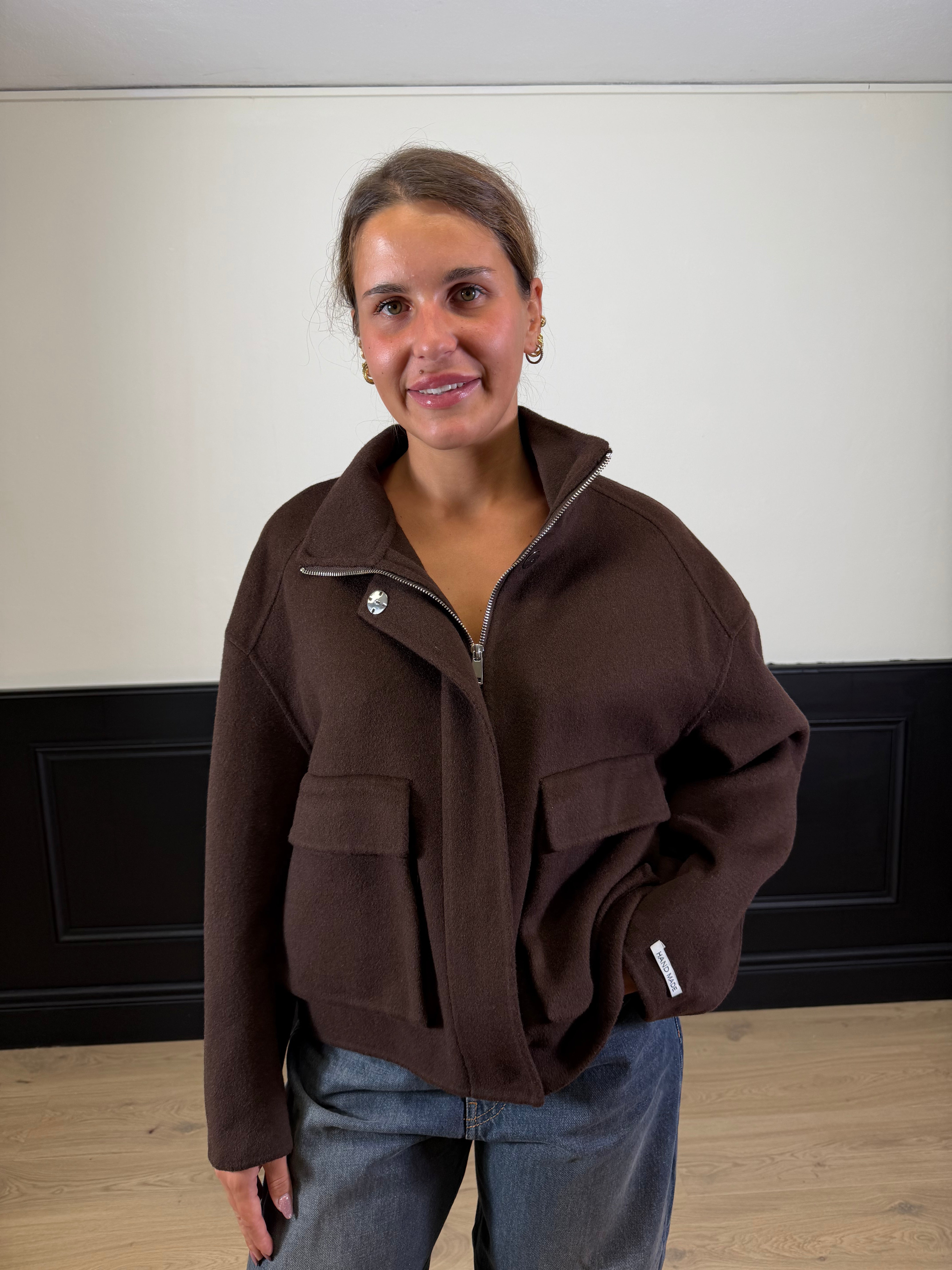 Cappotto bomber corto hand made