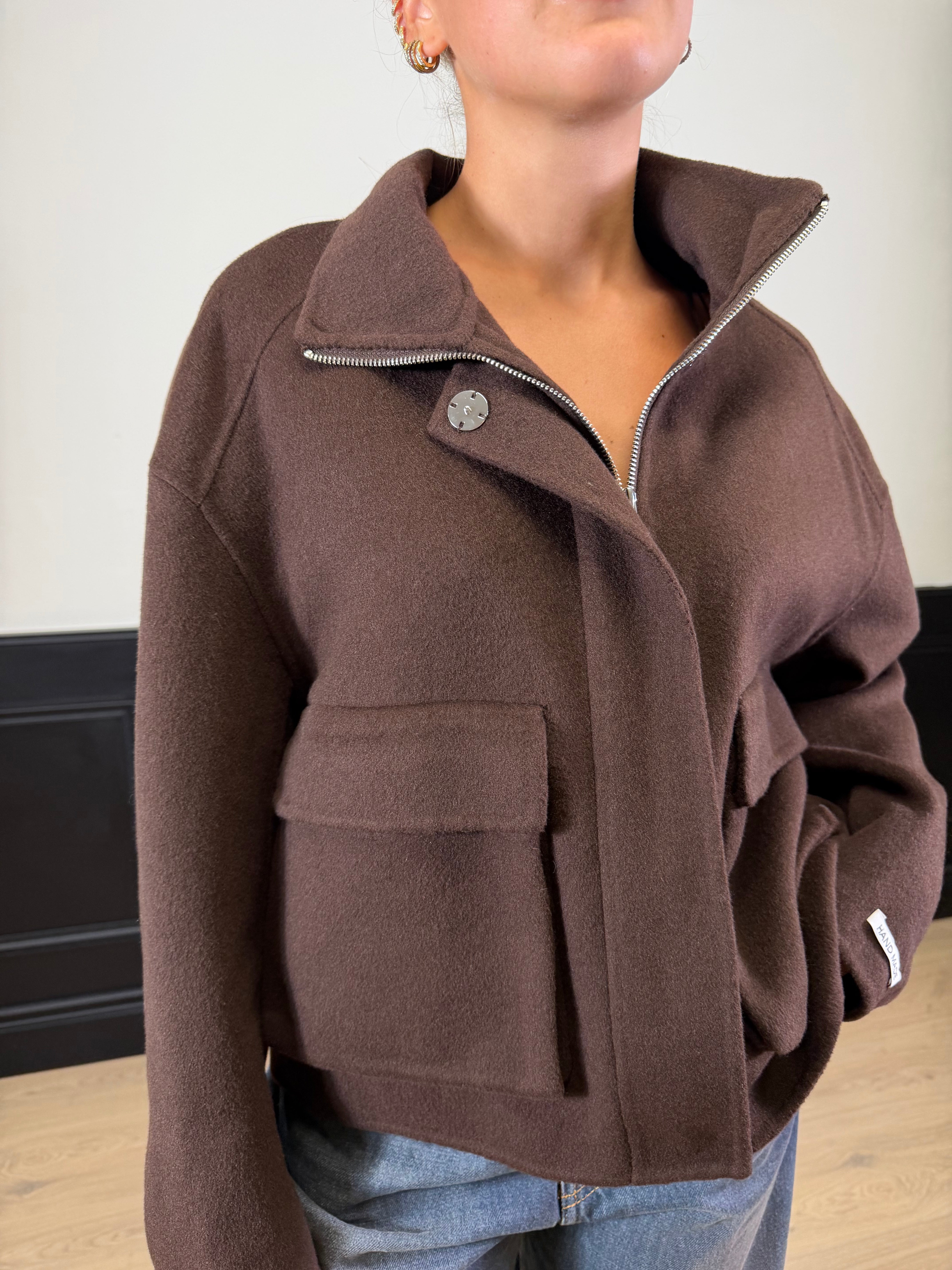 Cappotto bomber corto hand made