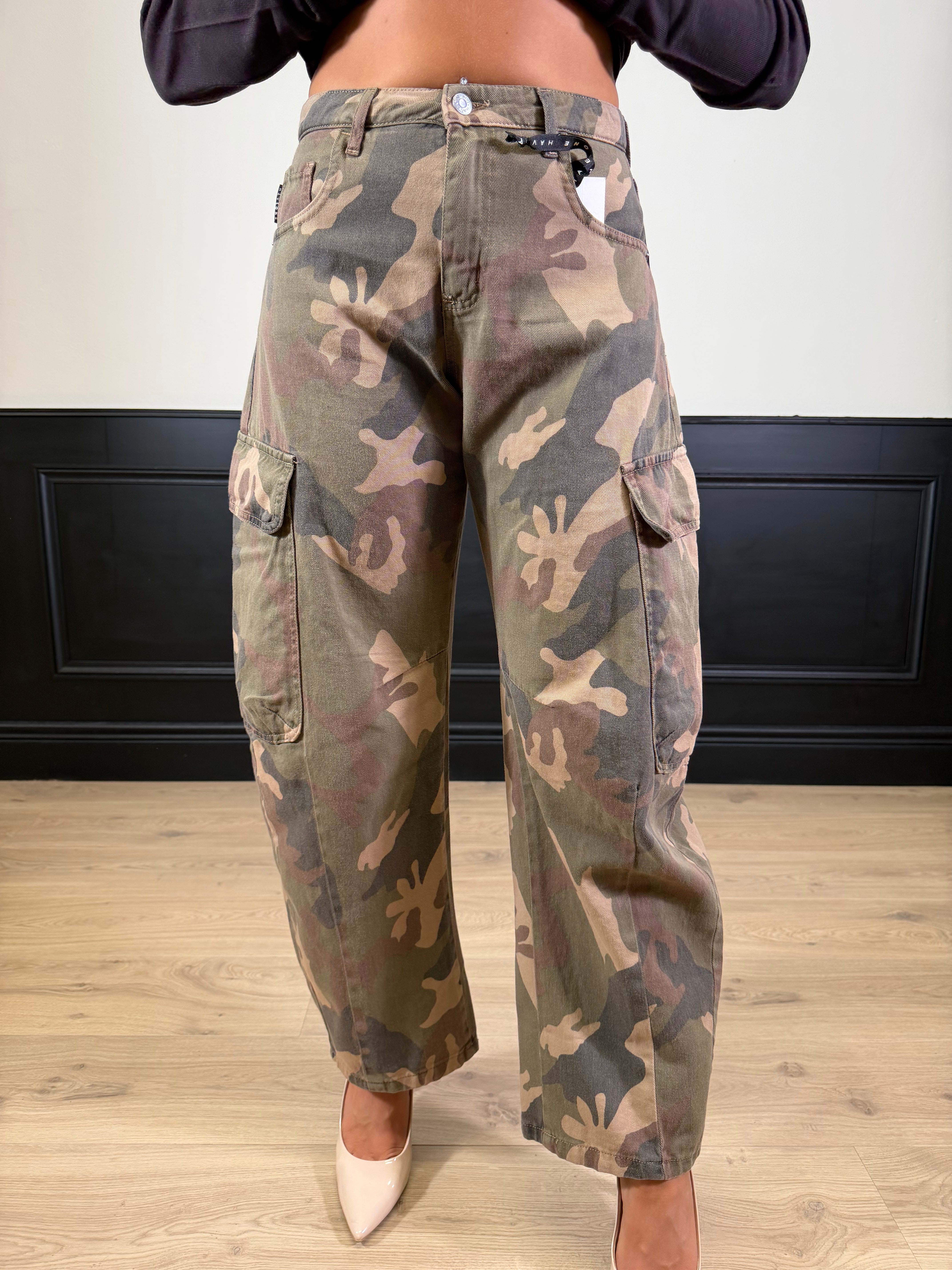 Pantalone mimetico modello balloon