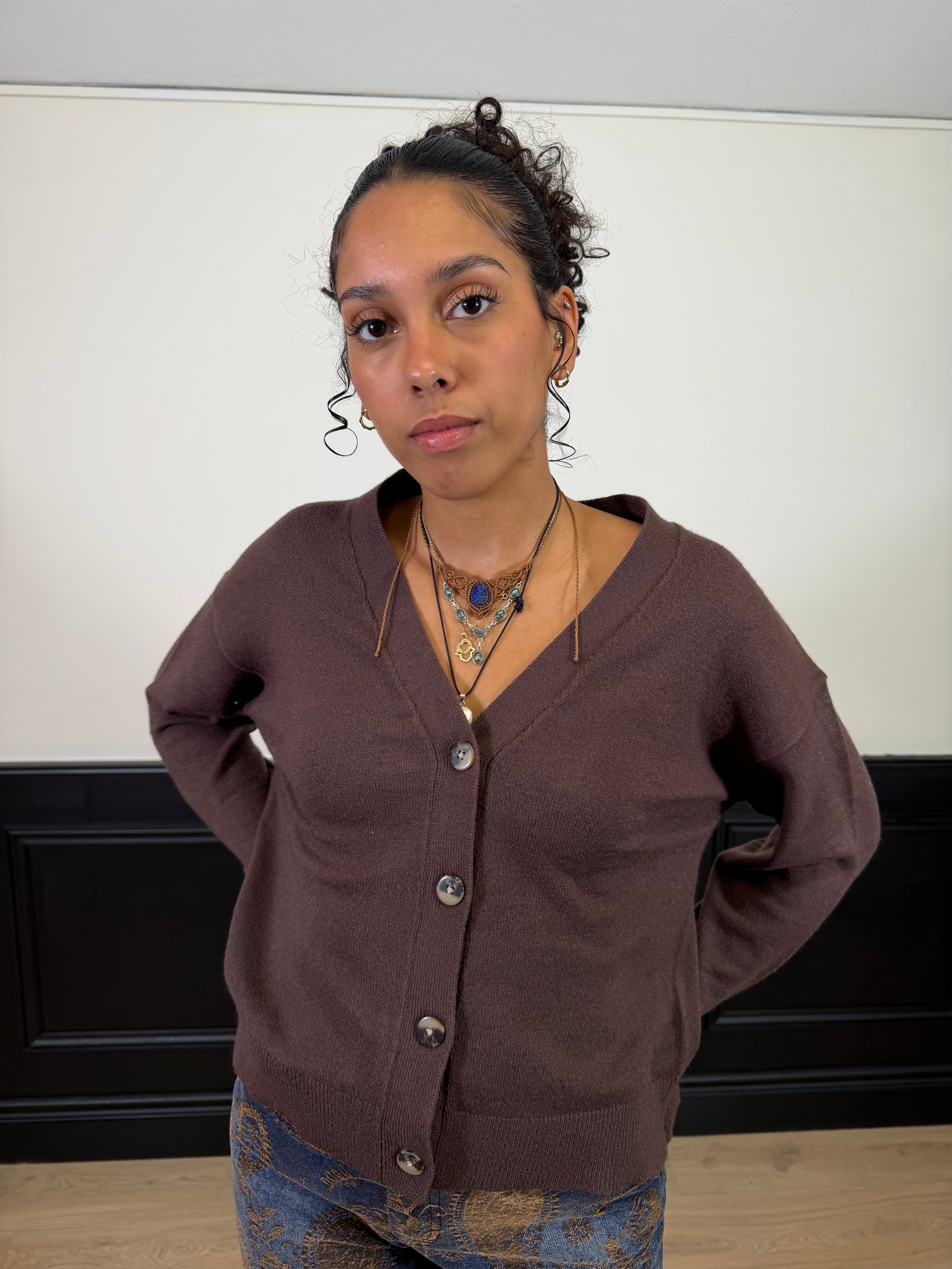 Cardigan a scatoletta