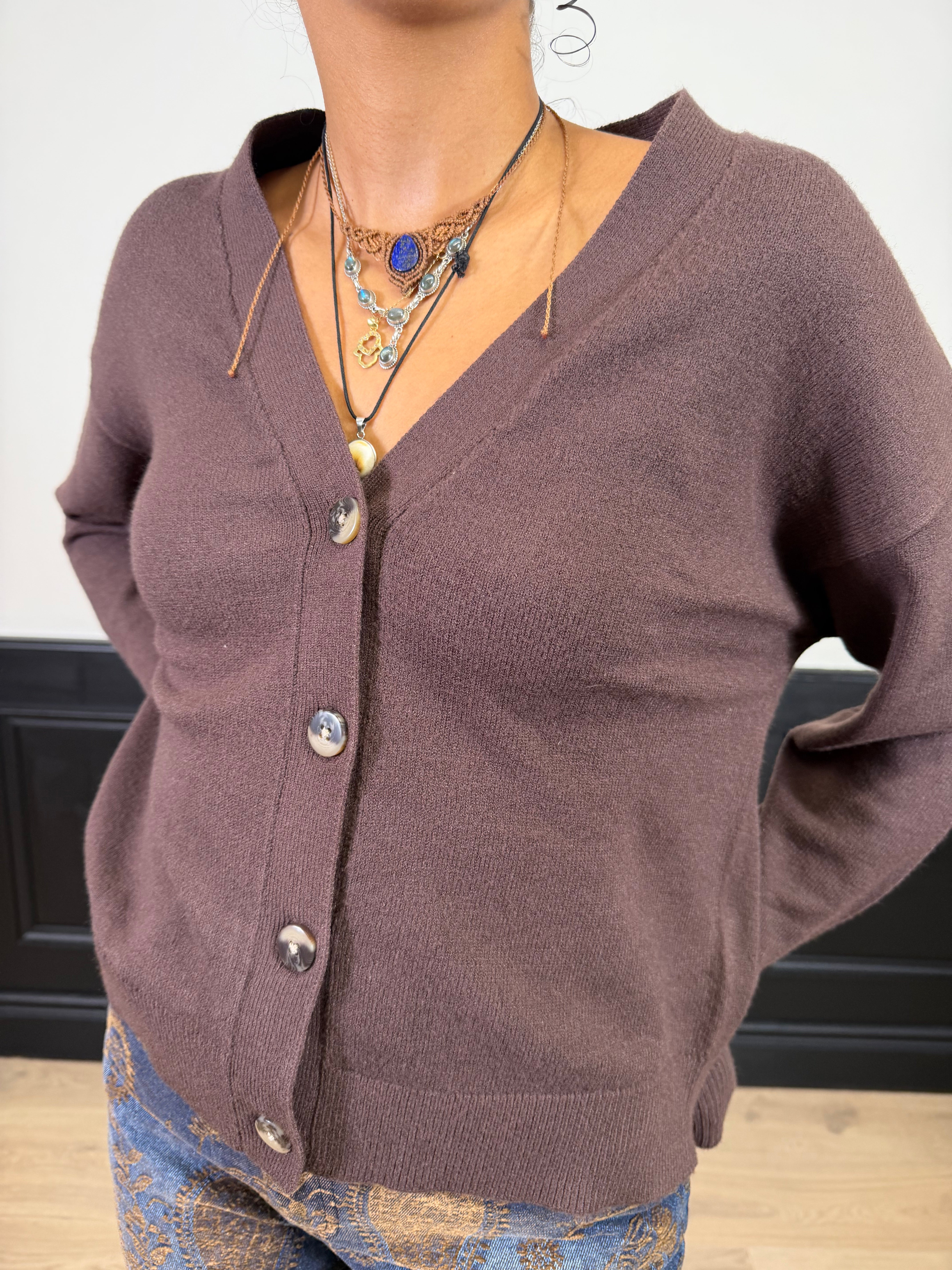 Cardigan a scatoletta
