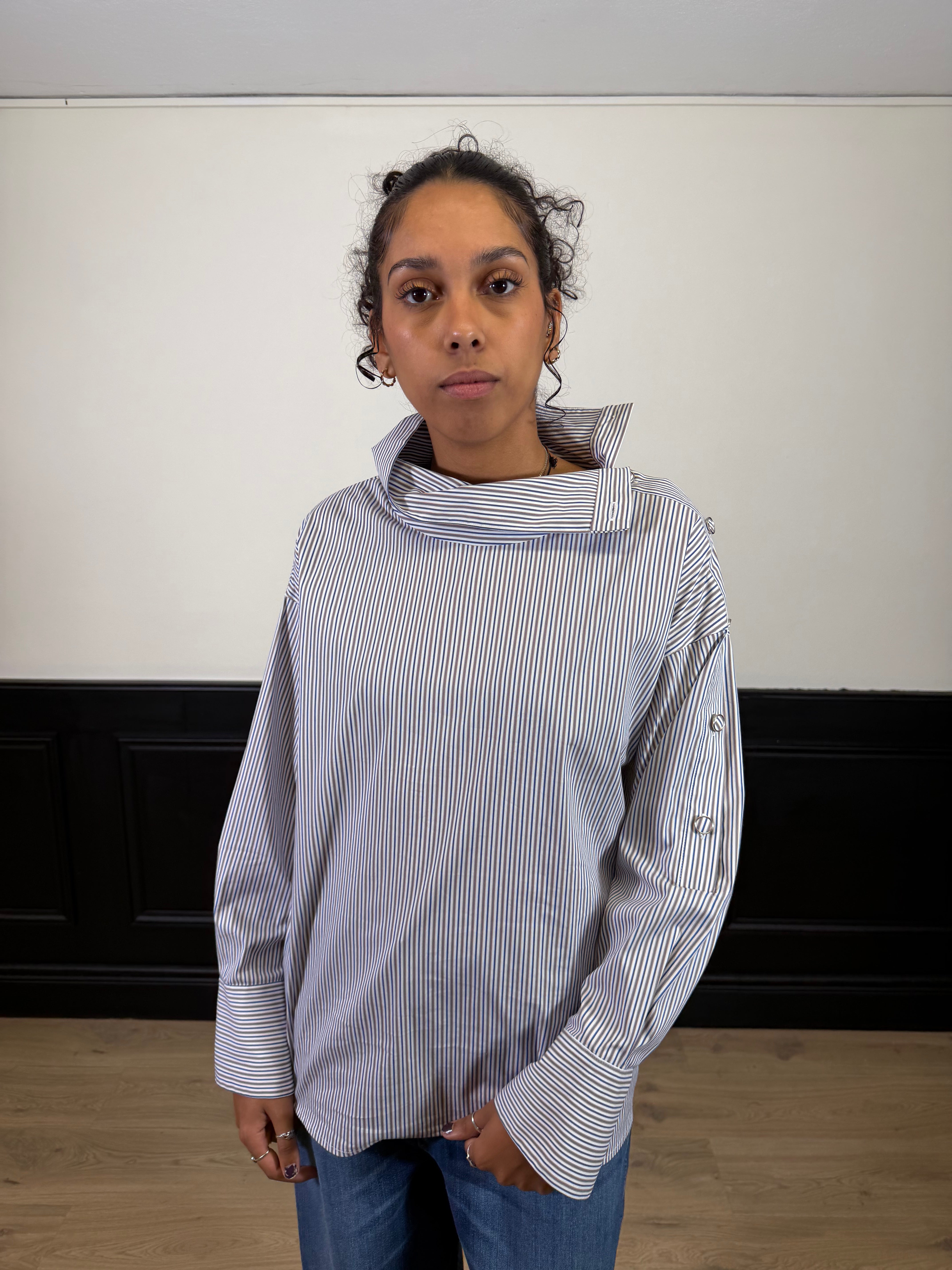 Camicia bastoncino con collo
