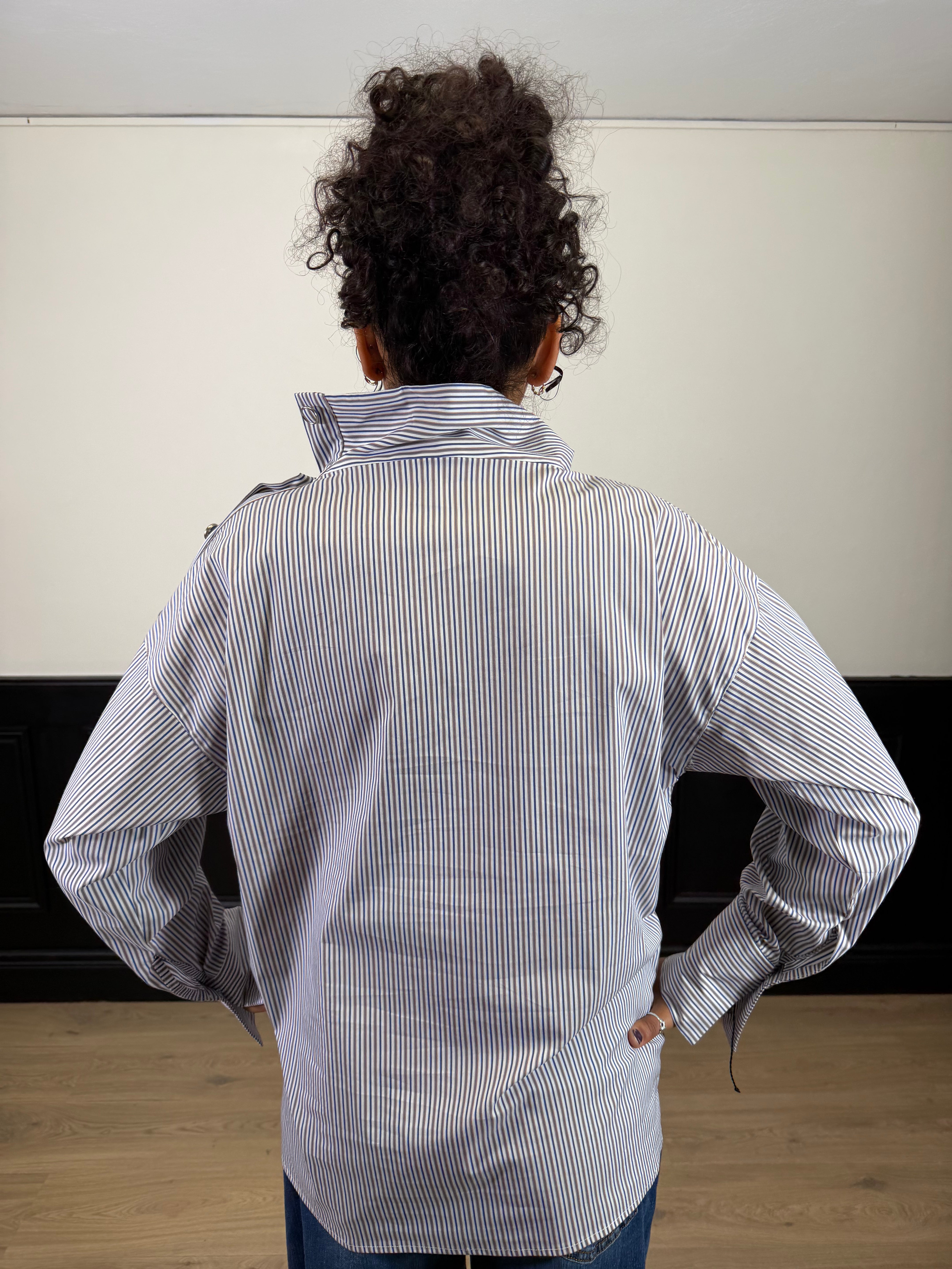 Camicia bastoncino con collo