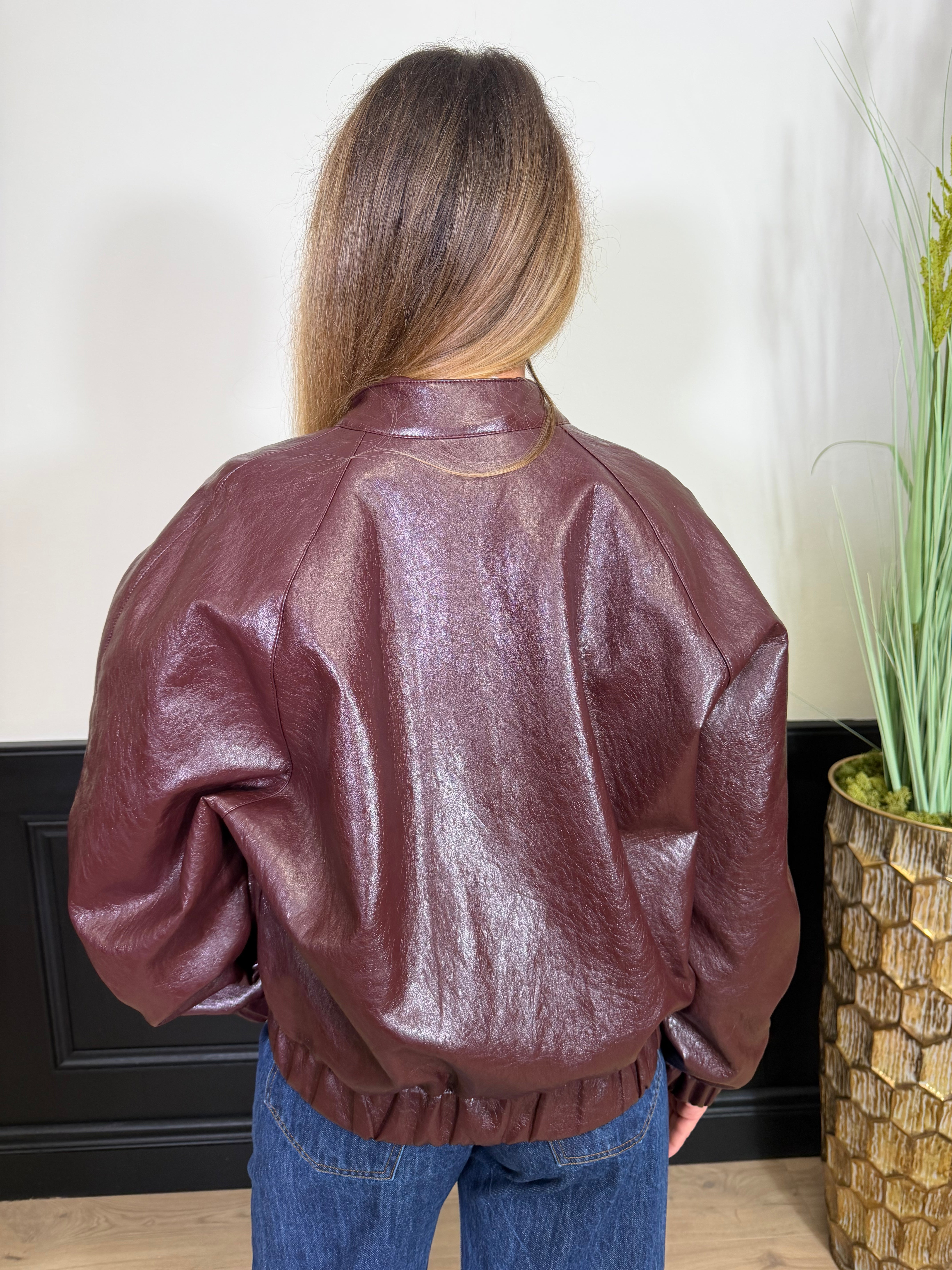 Bomber Zeger in ecopelle