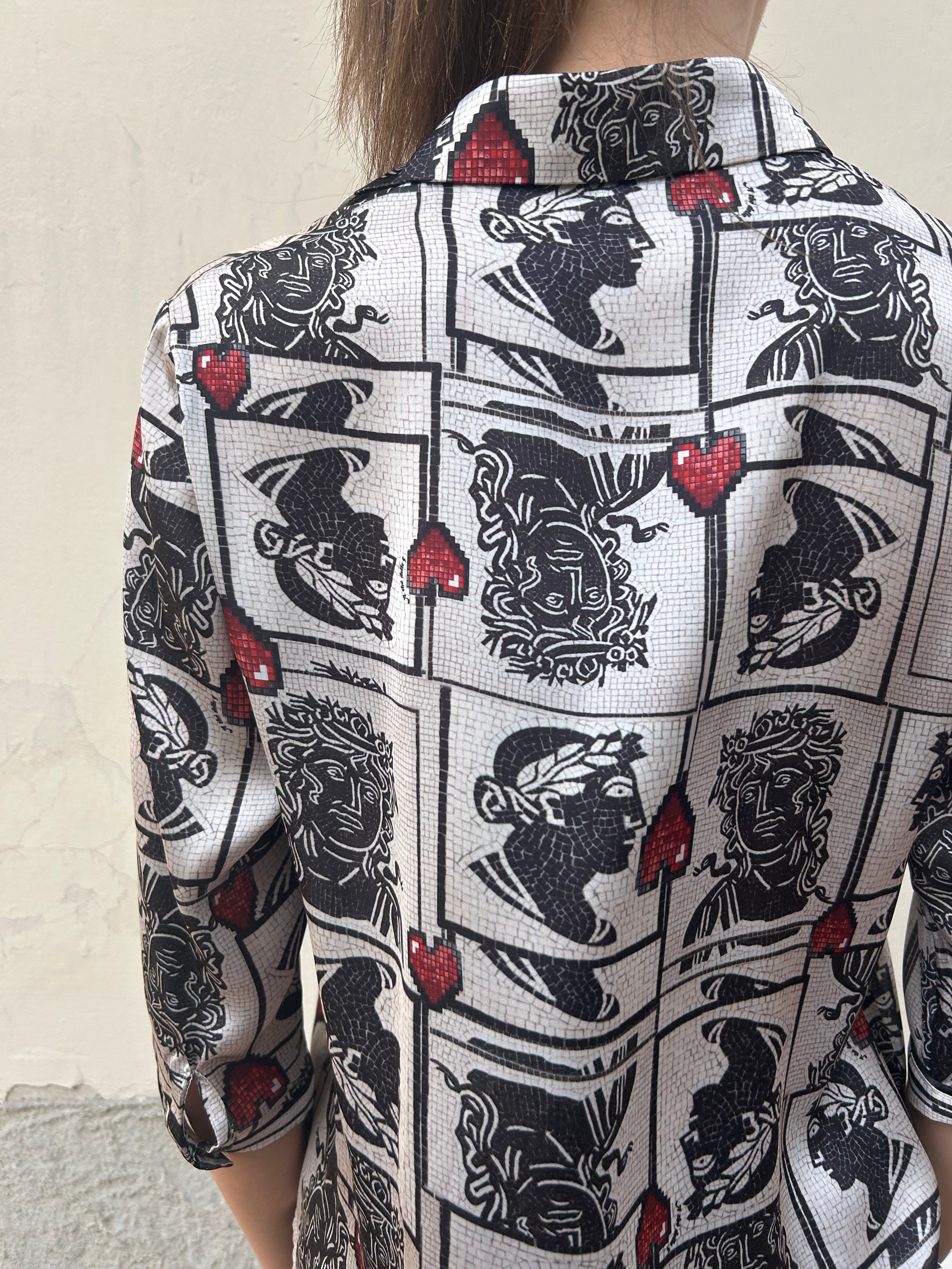 Camicia spoon fantasia mosaico