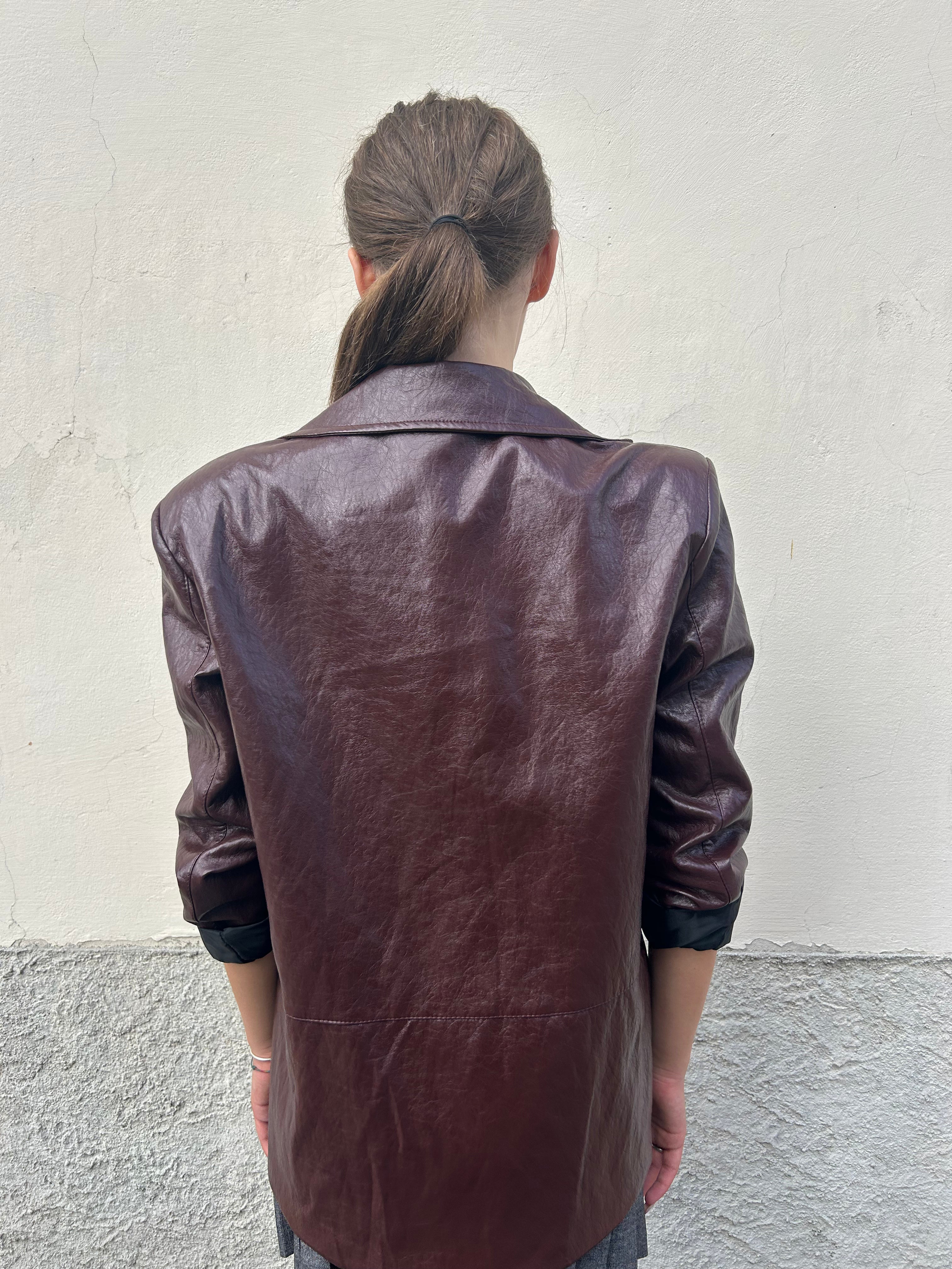 Blazer in ecopelle
