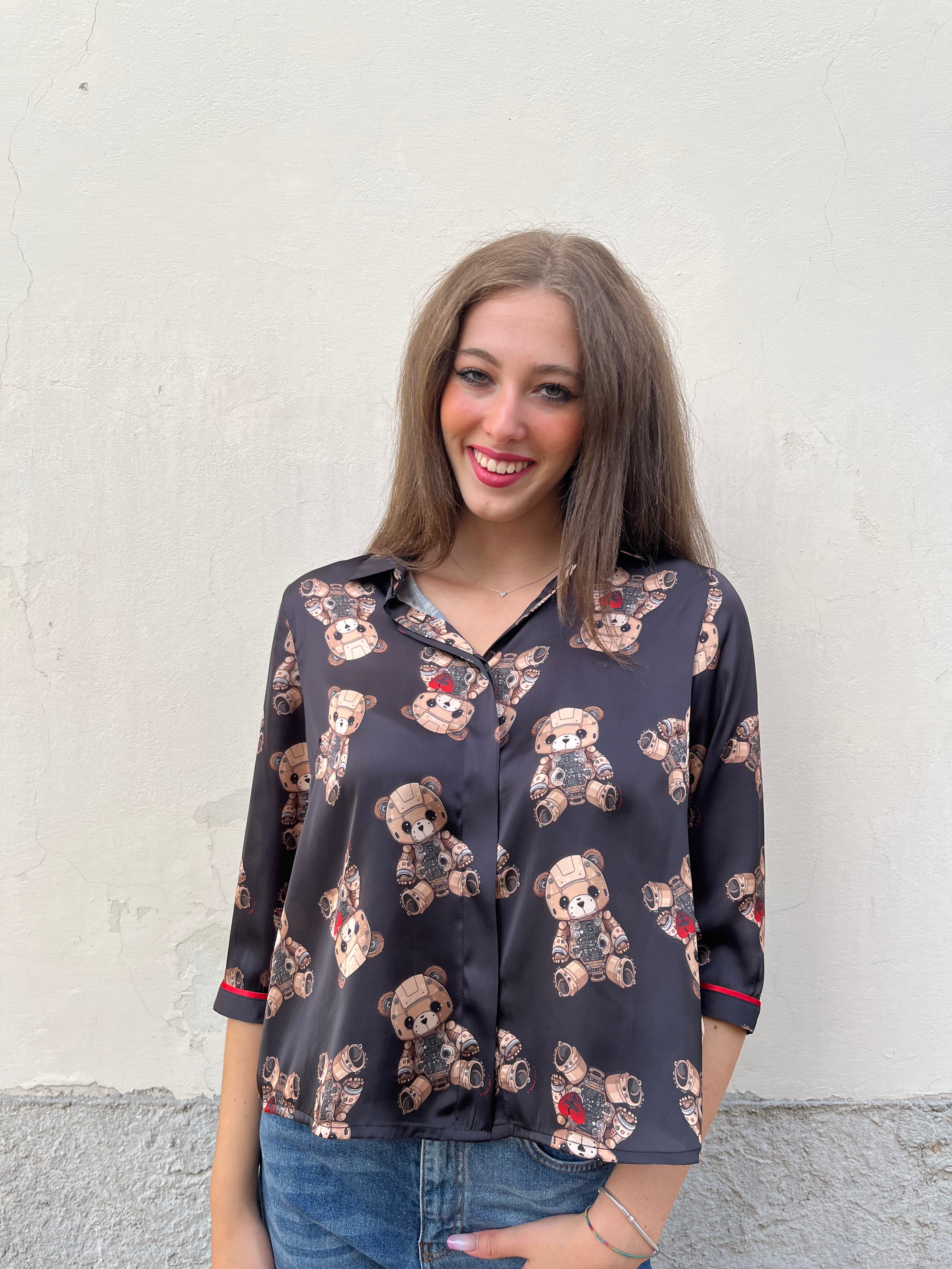 Camicia spoon fantasia orsetto